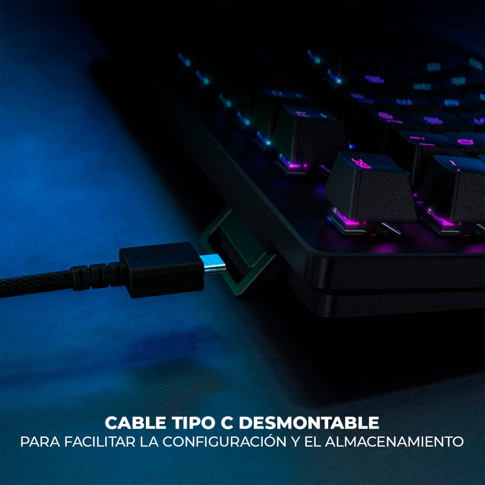 Teclado Mecánico Razer Huntsman Tournament Switch Rojo Reacondicionado Tipo A