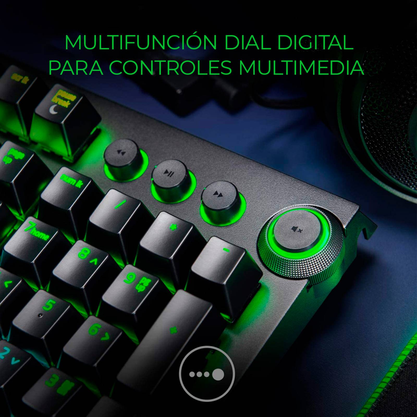 Teclado Mecánico Razer BlackWidow Elite Switch Verde Reacondicionado Tipo A