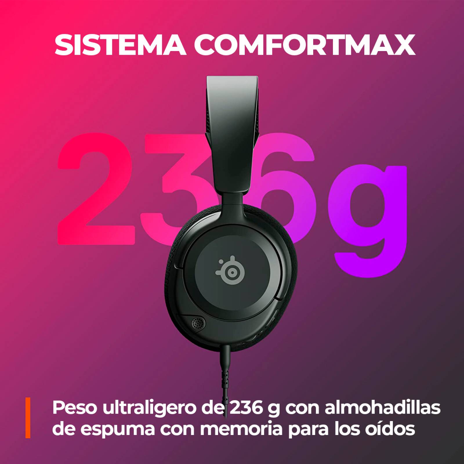 Audífonos SteelSeries Arctis Nova 1 Negro Reacondicionado Tipo A
