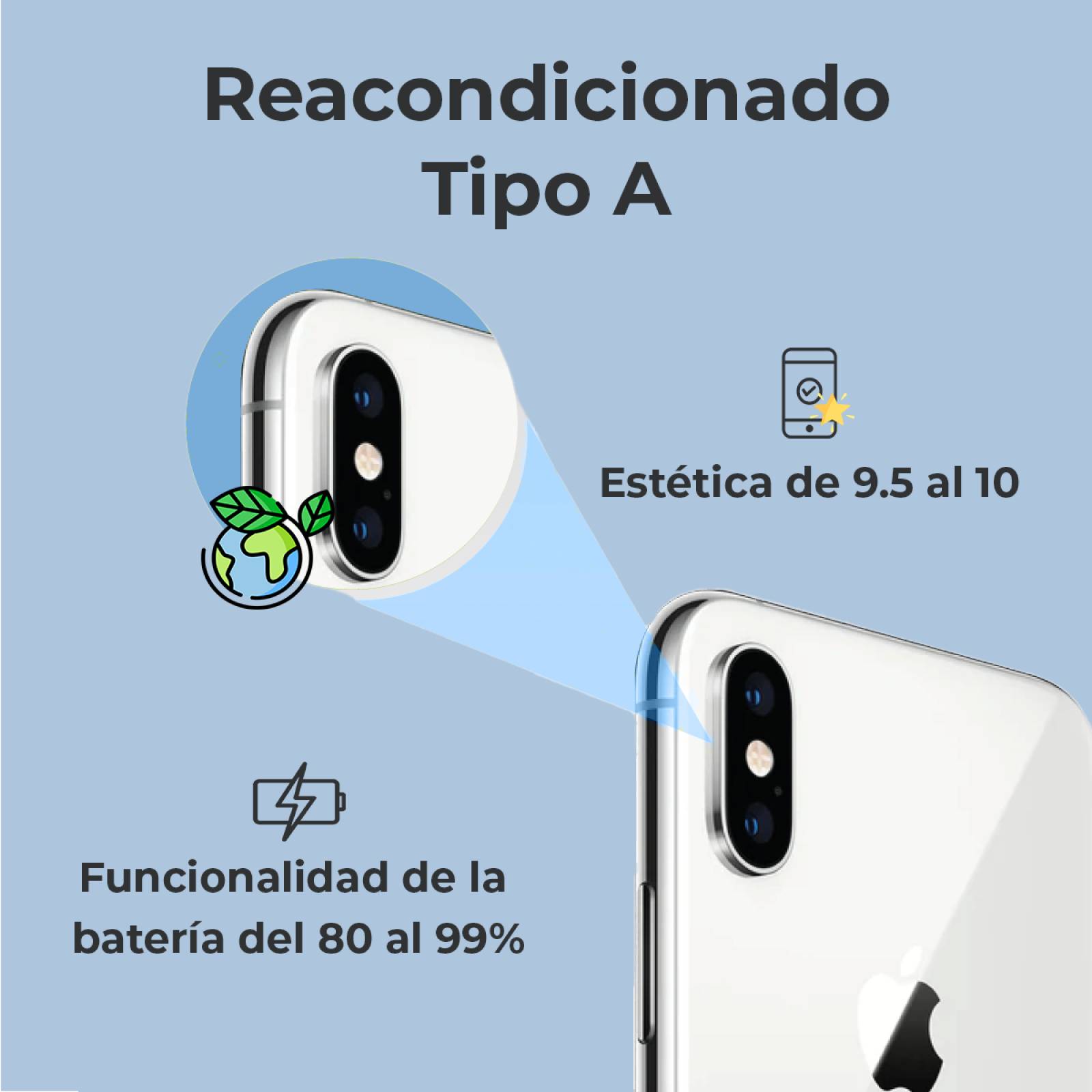 Apple iPhone 8 Plus 64 Gb Silver Reacondicionado Tipo A