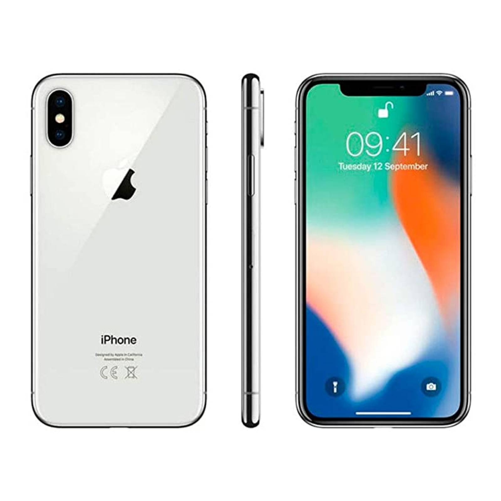 Apple Iphone X 64 GB Plata Reacondicionado Tipo A.
