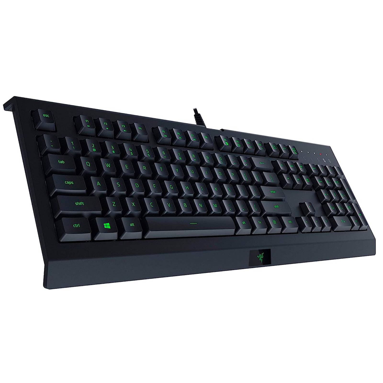 Teclado de membrana gamer Razer Cynosa Lite Soft QWERTY Alámbrico RGB Layout Español Color Negro Reacondicionado Tipo A