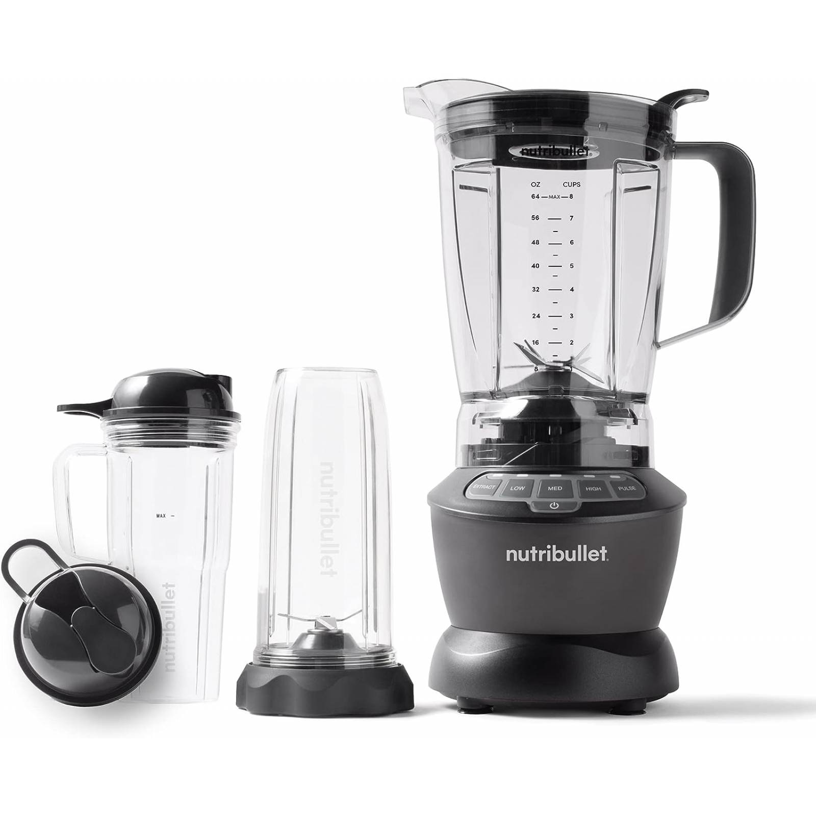 NutriBullet Blender Combo 1200W Gris Reacondicionado Tipo A