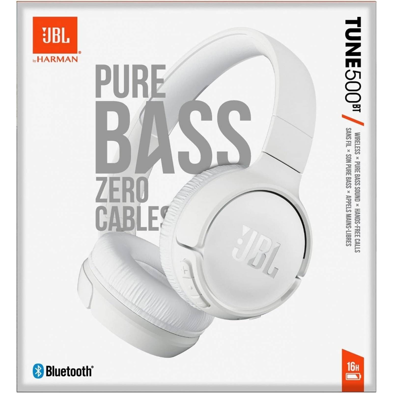 Audífonos JBL Tune 500BT Bluetooth Blanco