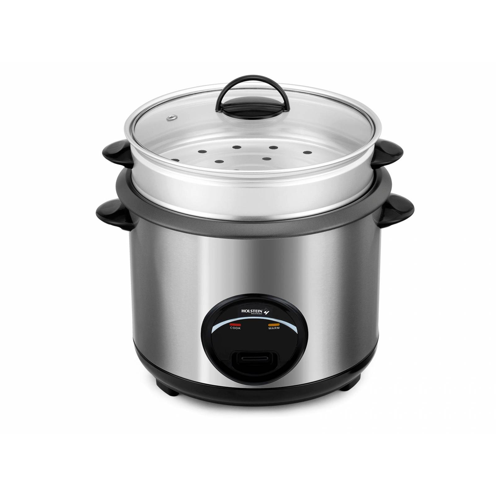 Vaporera Arrocera Holstein 2.5 litros Aluminio Accesorios Reacondicionado Tipo A