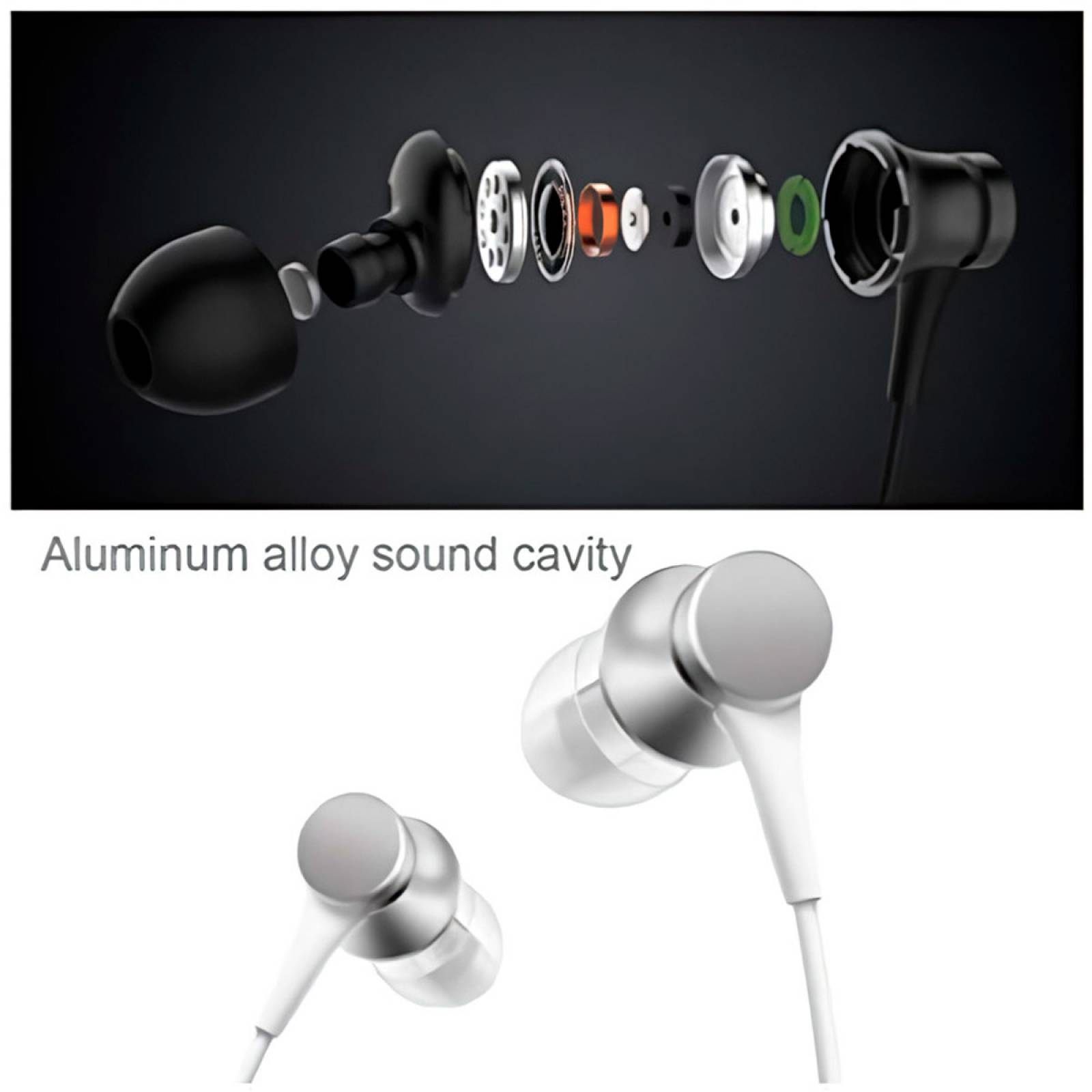 Audífonos Alámbricos Xiaomi Basic Mi In Ear Headphones Negro