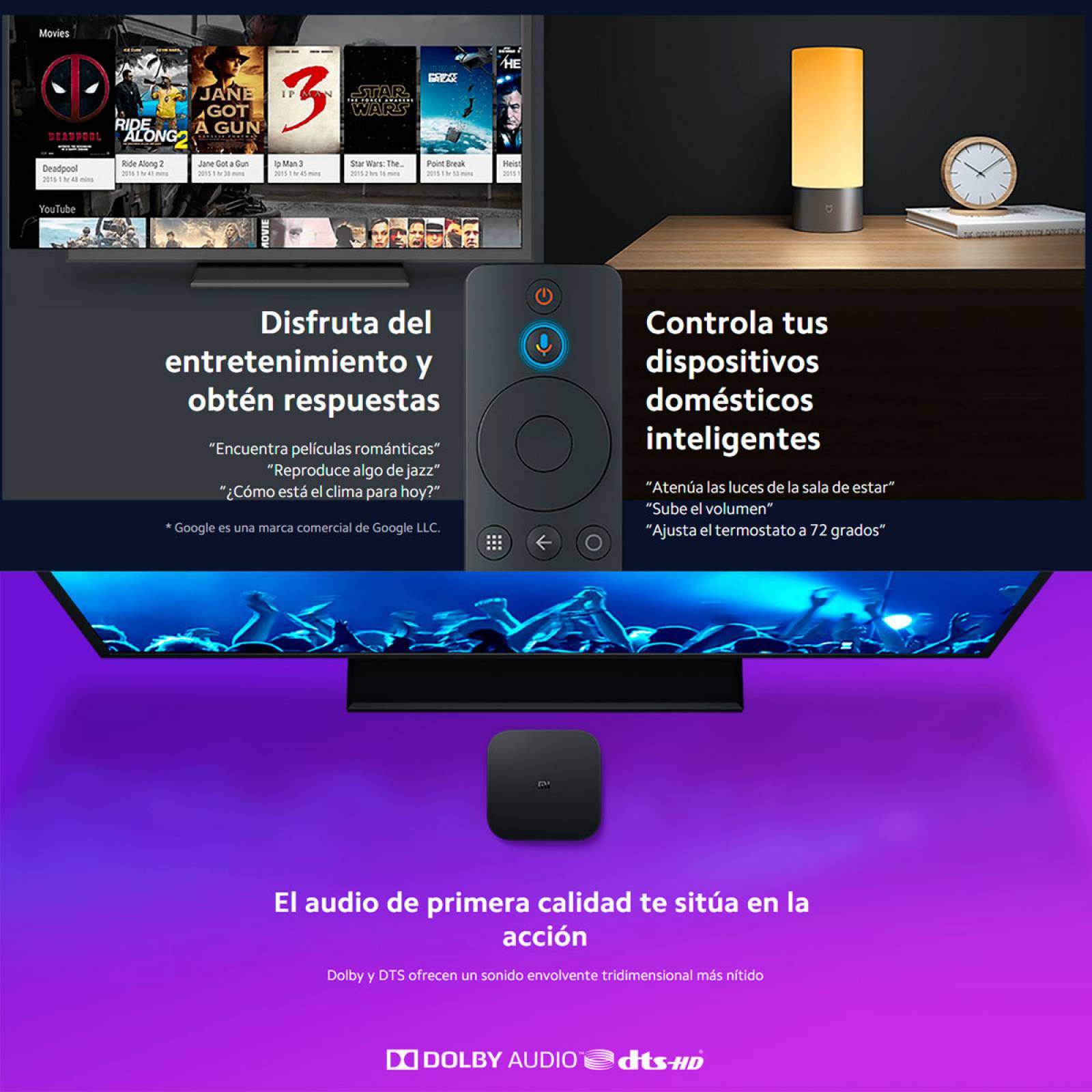 Dispositivo Stream Xiaomi Mi Box S 4k Ultra Hdr Us Negro
