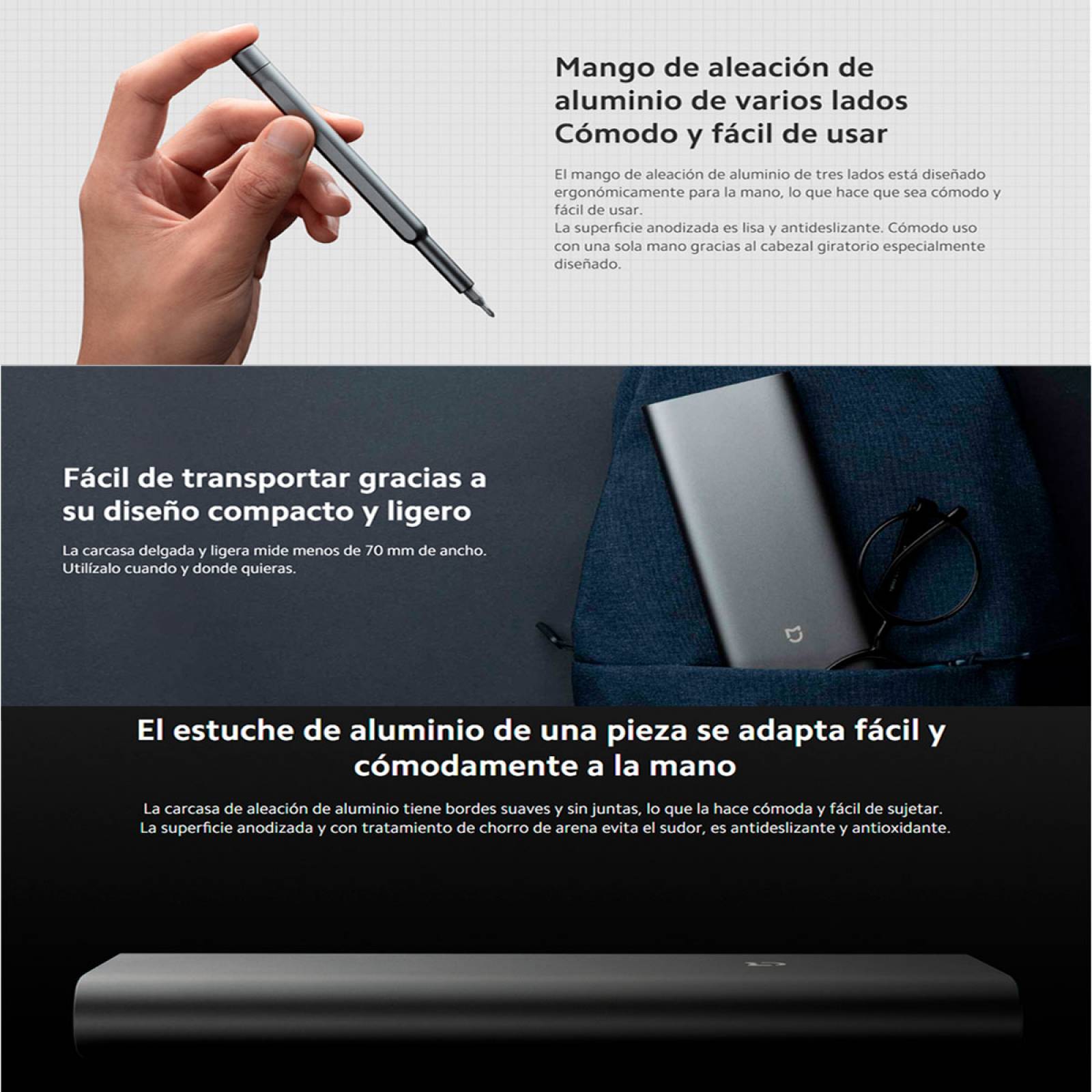 Kit Mi Precision Screwdriver Xiaomi Desarmador Puntas Varias