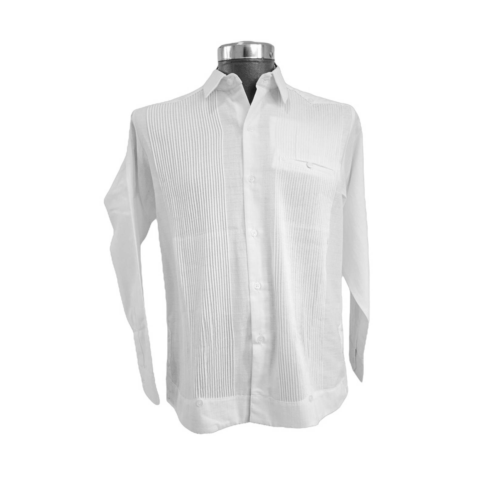 Guayabera presidencial blanca clásica
