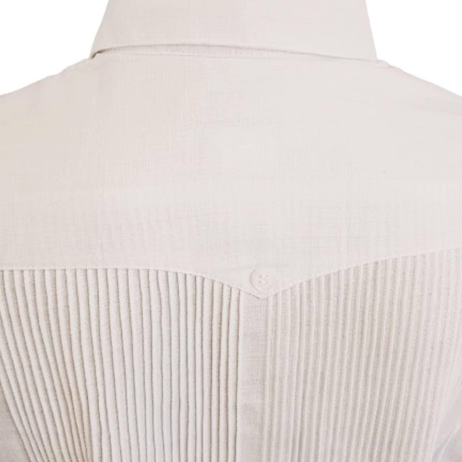 Guayabera presidencial blanca clásica