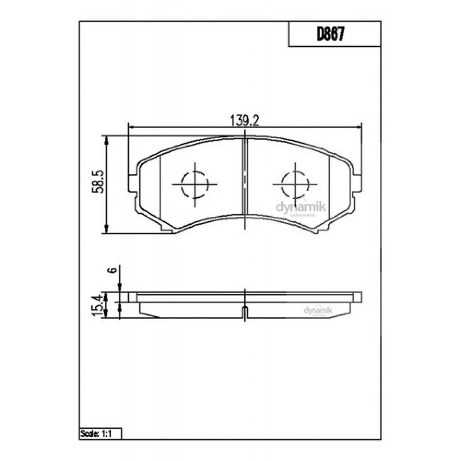 Balatas Mitsubishi Endeavor  3.8l 2004-2011