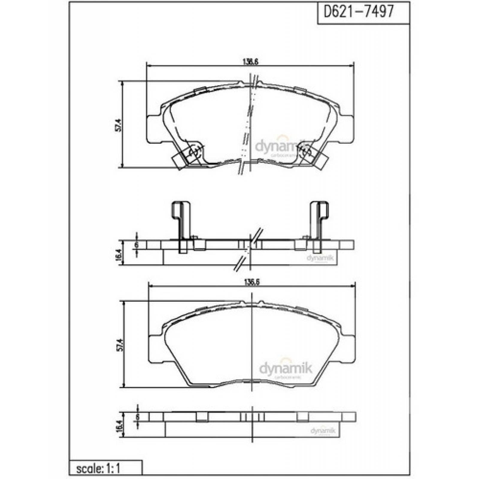 Balatas Honda Civic  2.4l 2004-2004