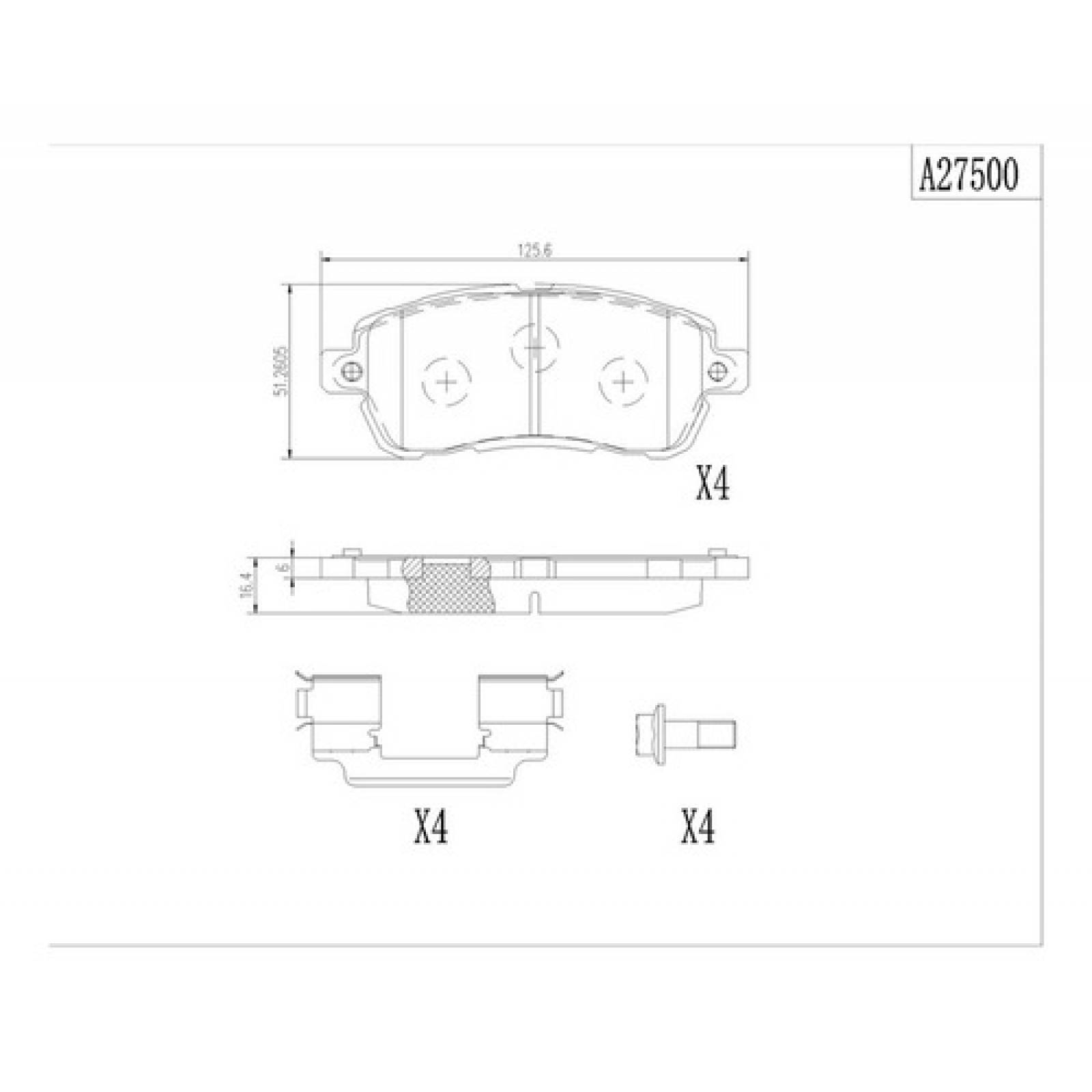 Balatas Ford Figo  2016-2019