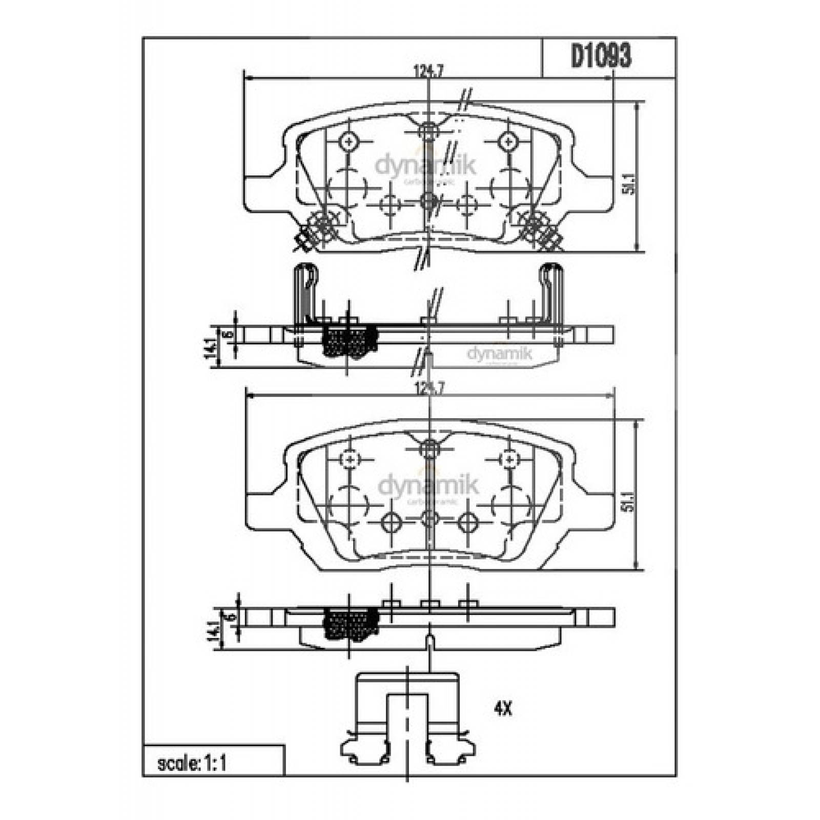 Balatas Pontiac Montana  3.5l 2005-2006
