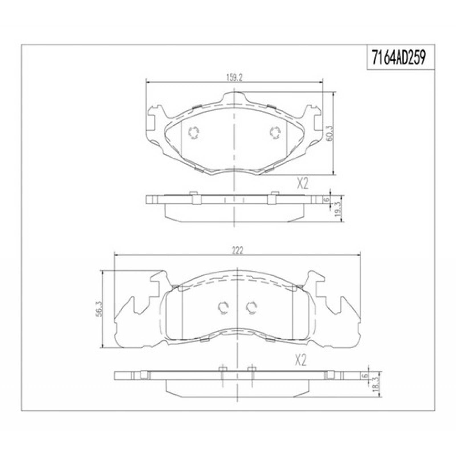 Balatas Plymouth Voyager  3.3l 1984-1990
