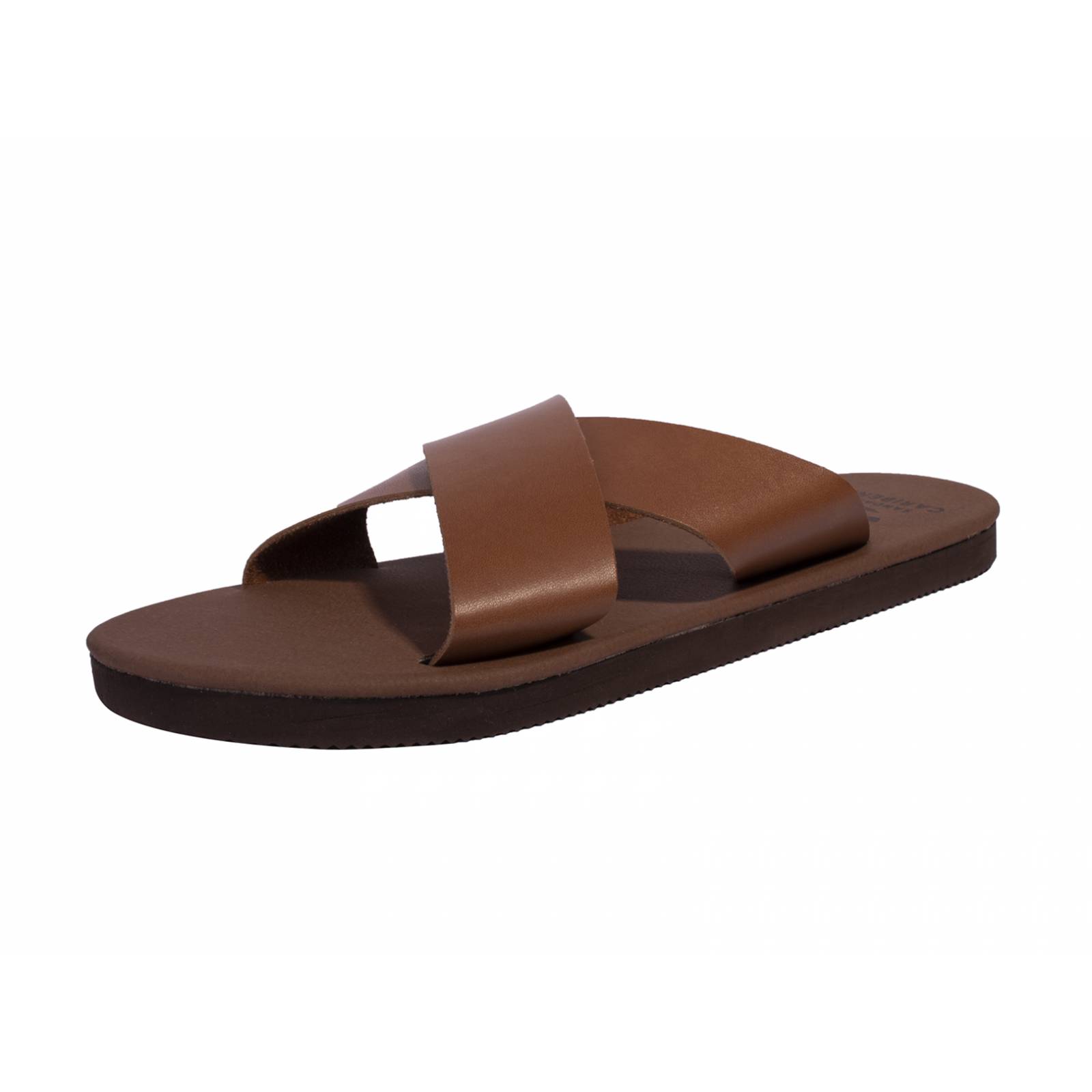 Sandalias Caribenas Shoal Piel Hombre Casual Playa Slide Cruzado Resistente Agua