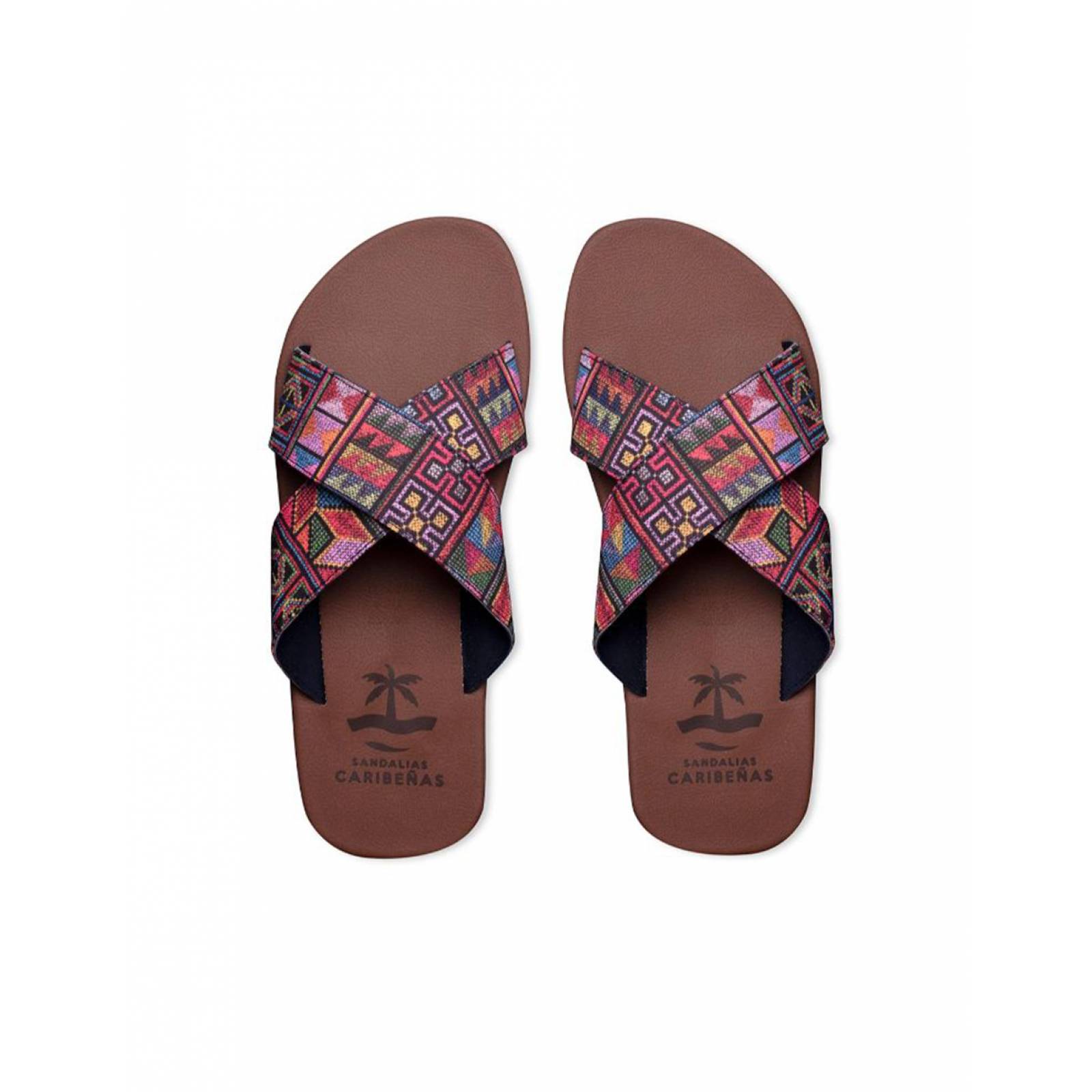 Sandalias Caribeñas Caleta Grecas Hombre Casual Playa Slide Cruzado Resistente Agua