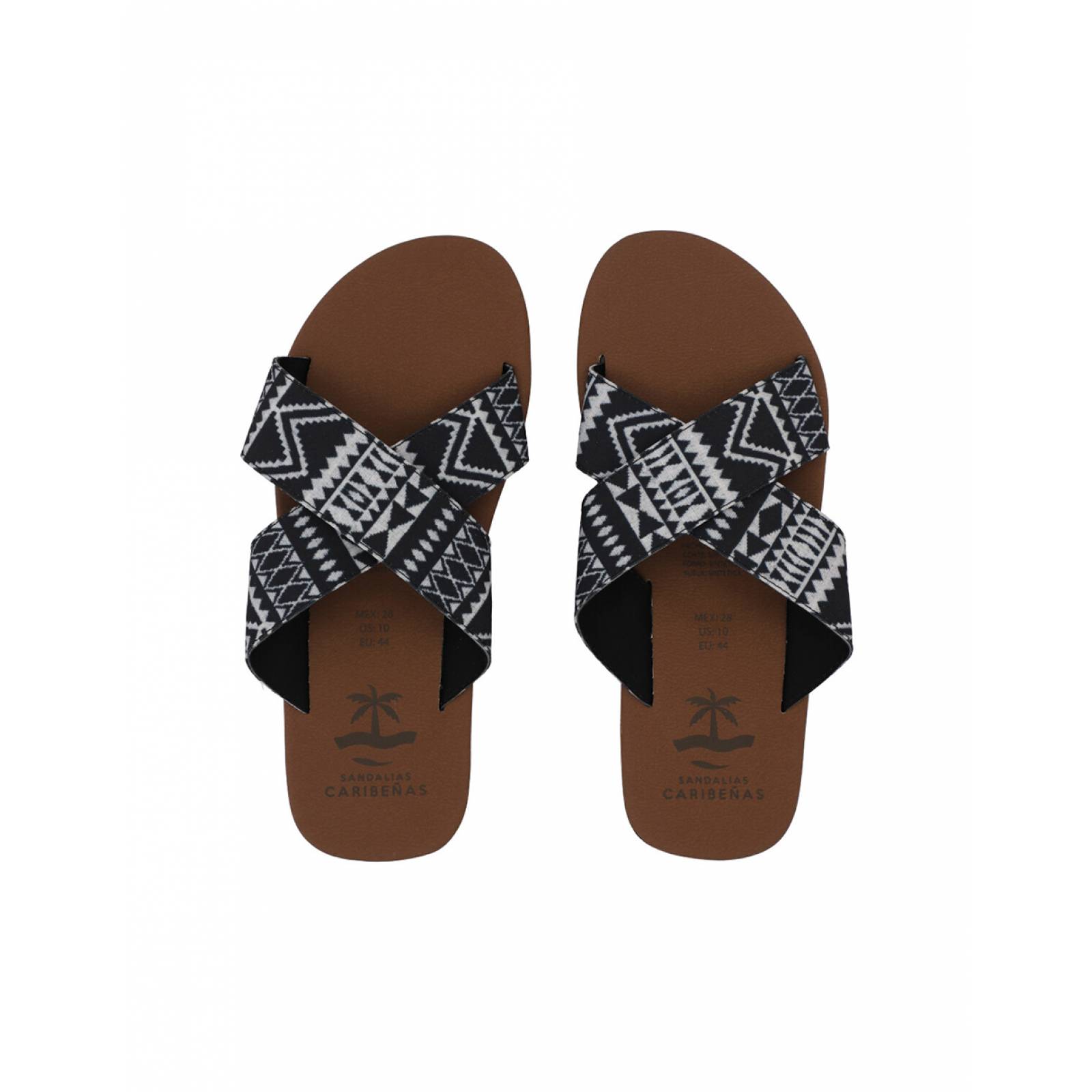 Sandalias Caribeñas Caleta Tribu Hombre Casual Playa Slide Cruzado Resistente Agua