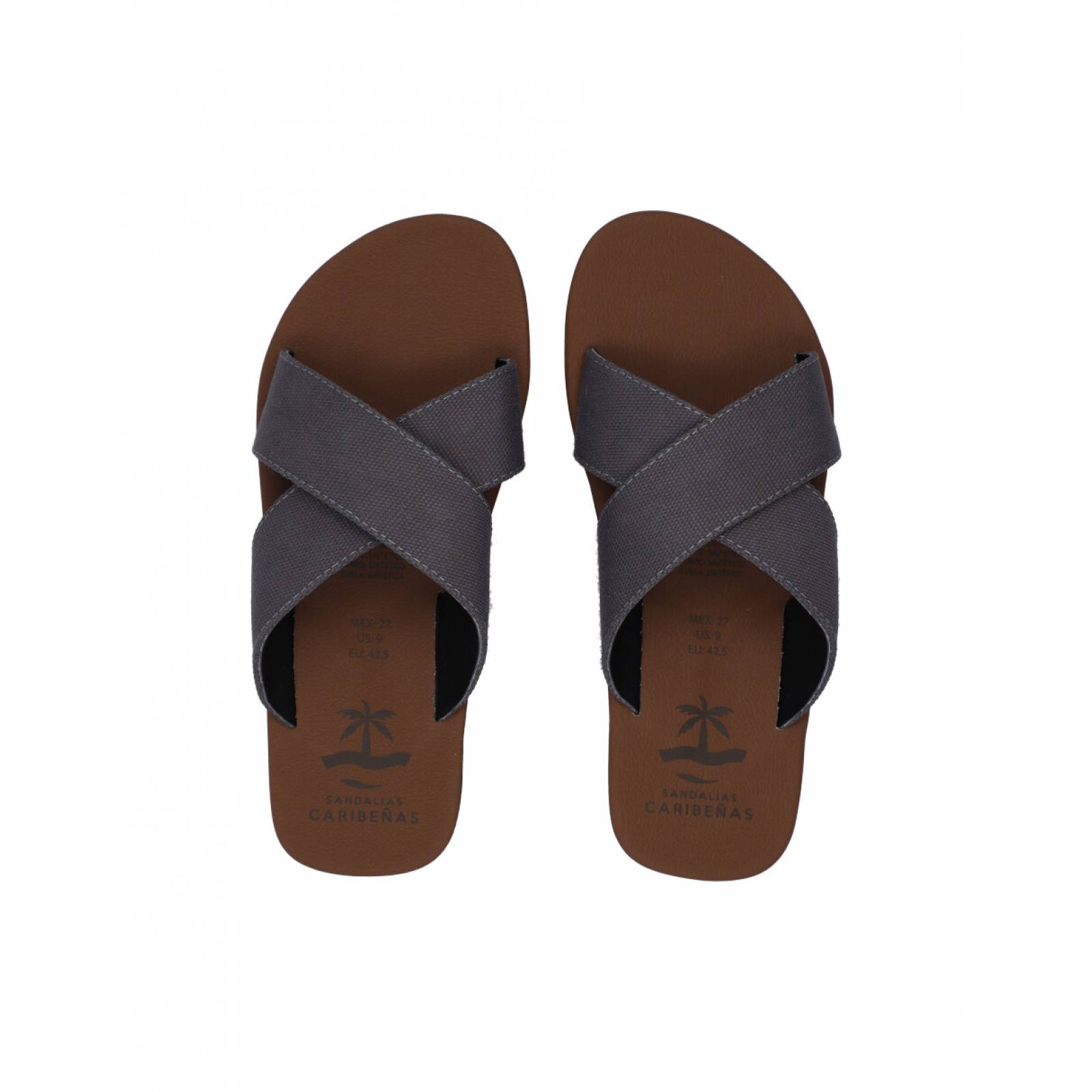 Sandalias Caribeñas Caleta Cho Hombre Casual Playa Slide Cruzado Resistente Agua