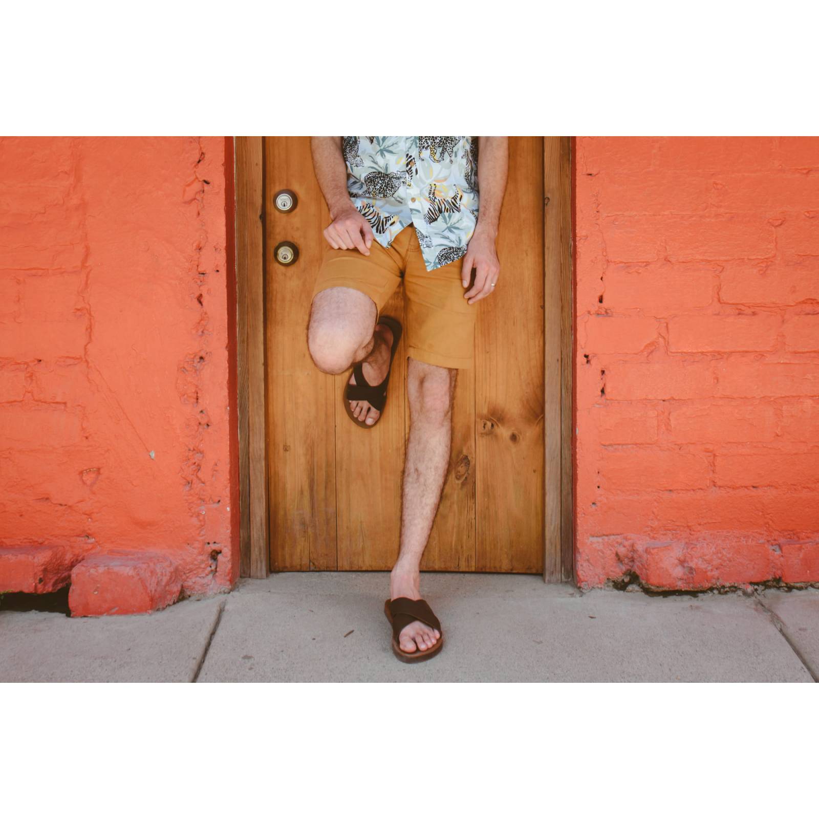 Sandalias Caribeñas Caleta Cho Hombre Casual Playa Slide Cruzado Resistente Agua