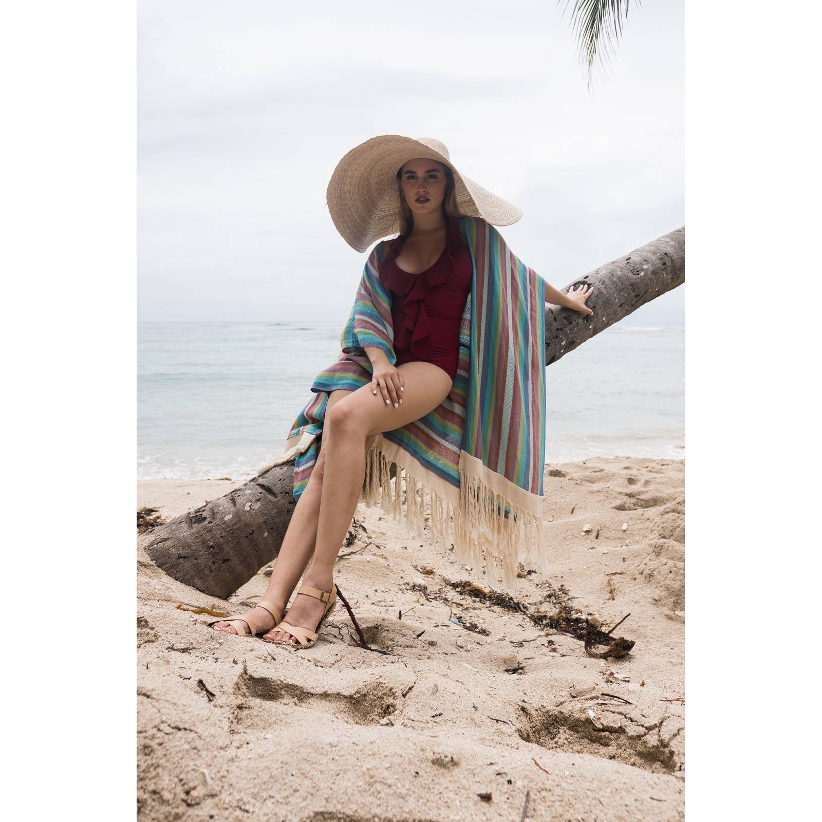 Sandalias Caribenas Chemuyil Grecas Mujer Casual Playa Resistente Agua