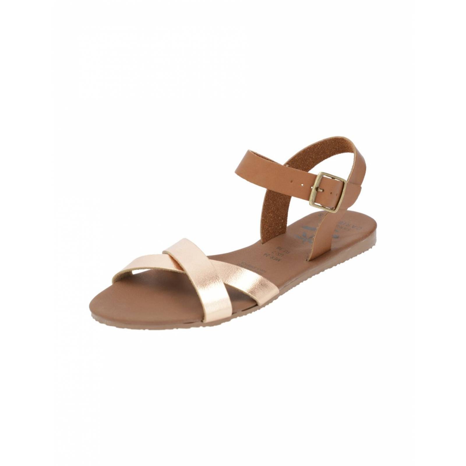Sandalias Caribenas ChemuyilOroRosa Mujer Casual Playa Resistente Agua