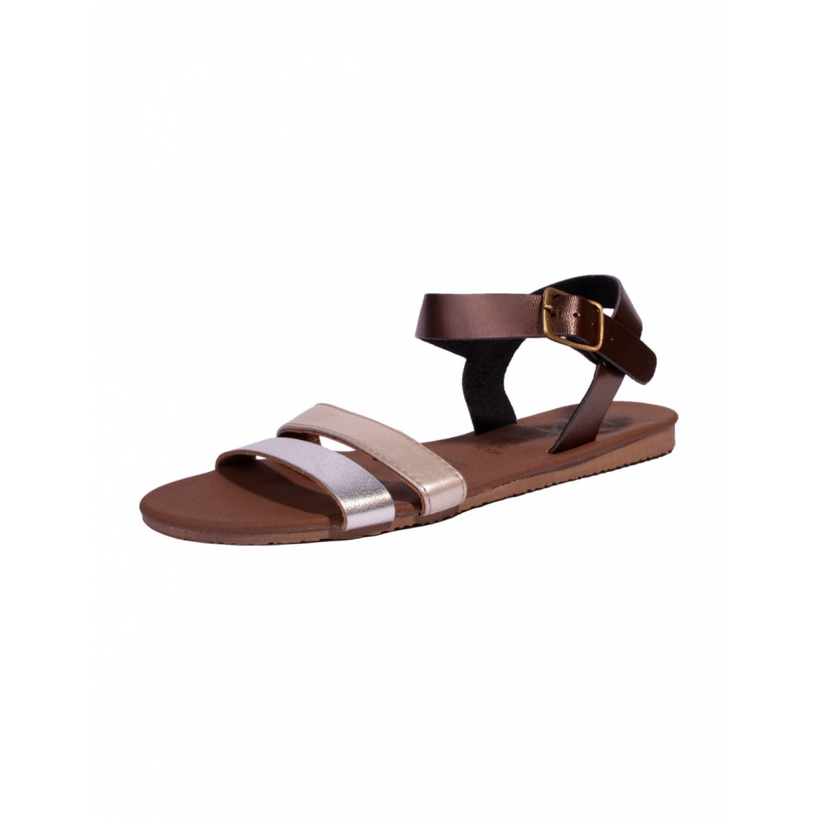 Sandalias Caribenas Aruba Plata Mujer Casual Playa Huarache