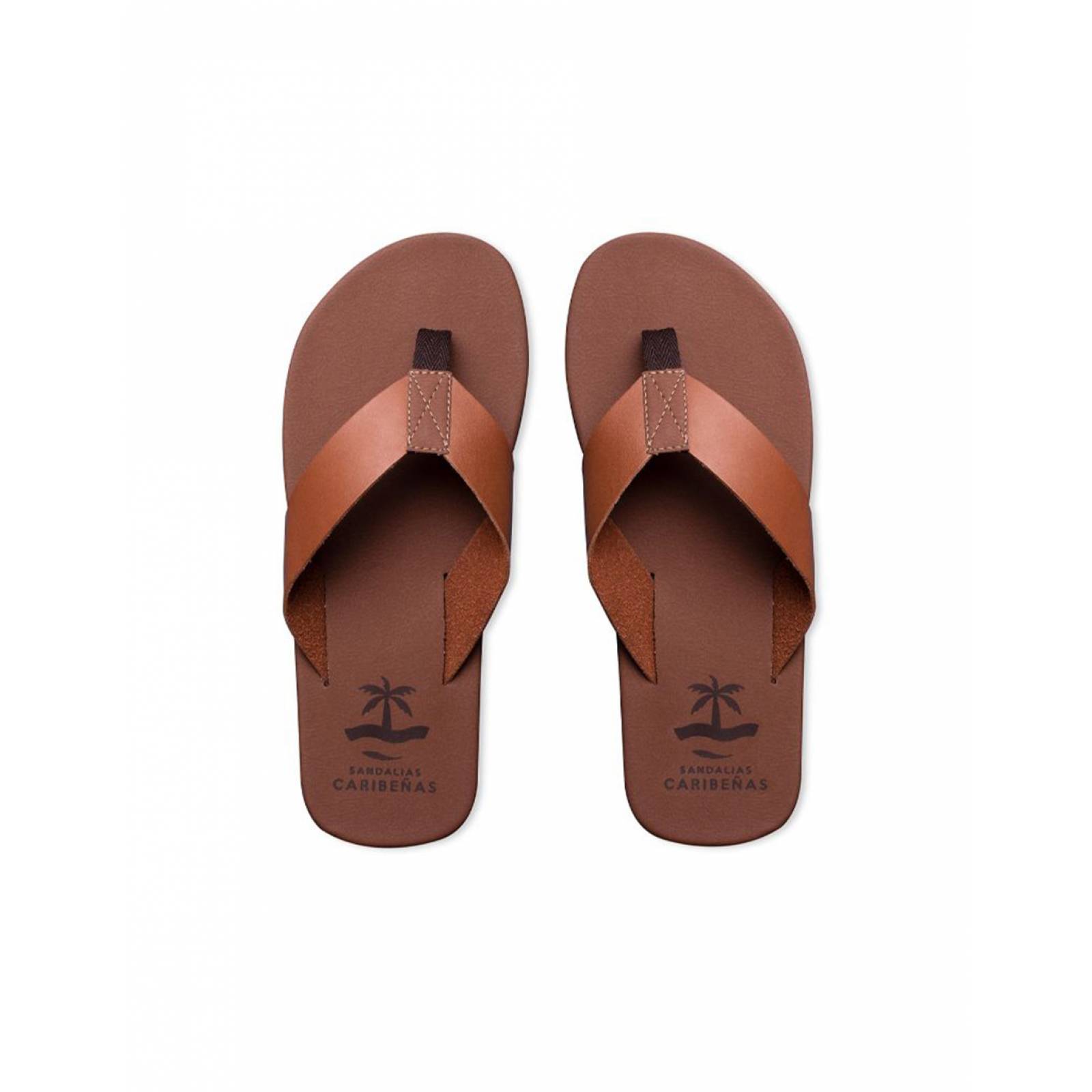 Sandalias Caribenas Nizuc Piel Hombre Casual Playa Pata Gallo