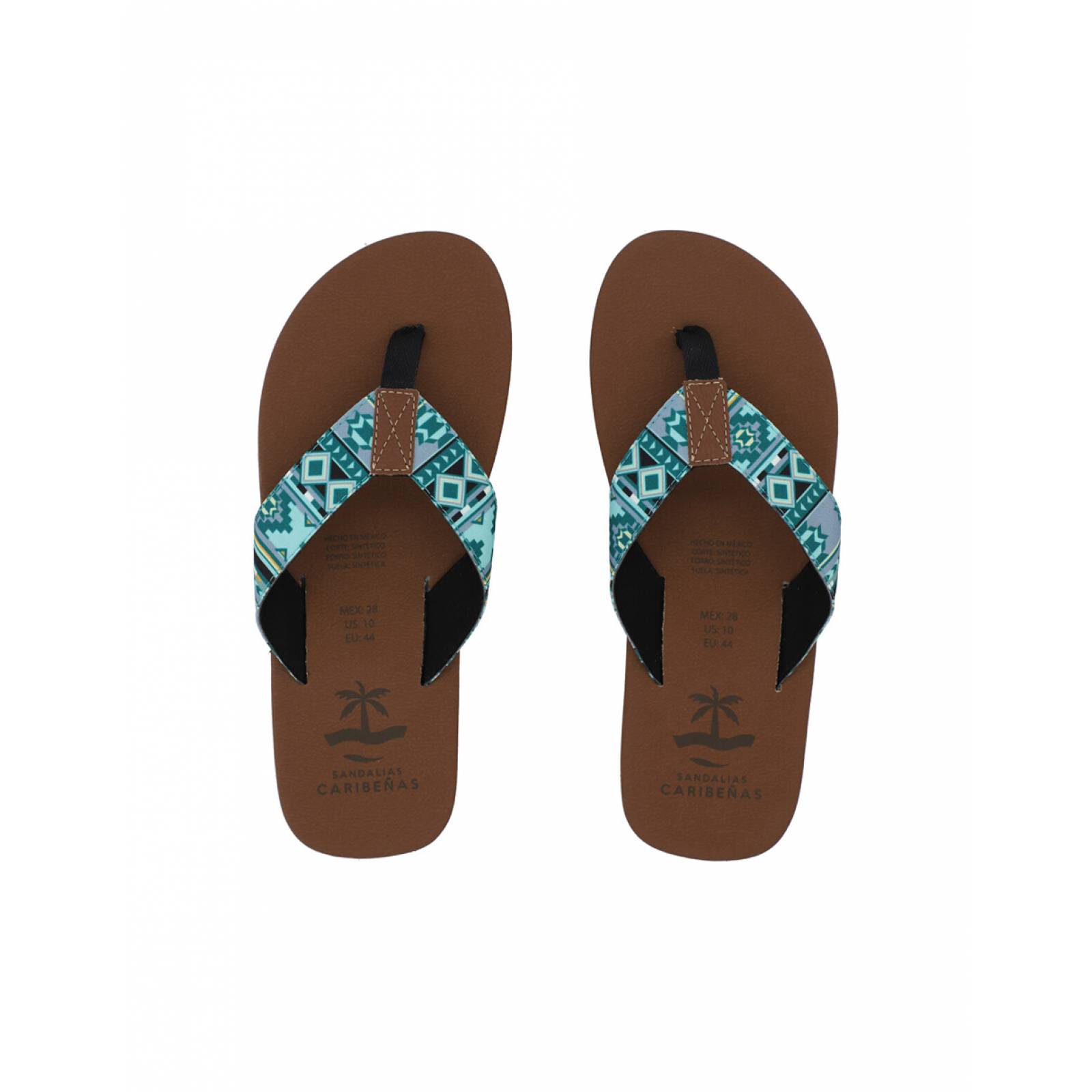 Sandalias Caribenas Tulum Nativo Hombre Casual Playa Pata Gallo Resistente Agua