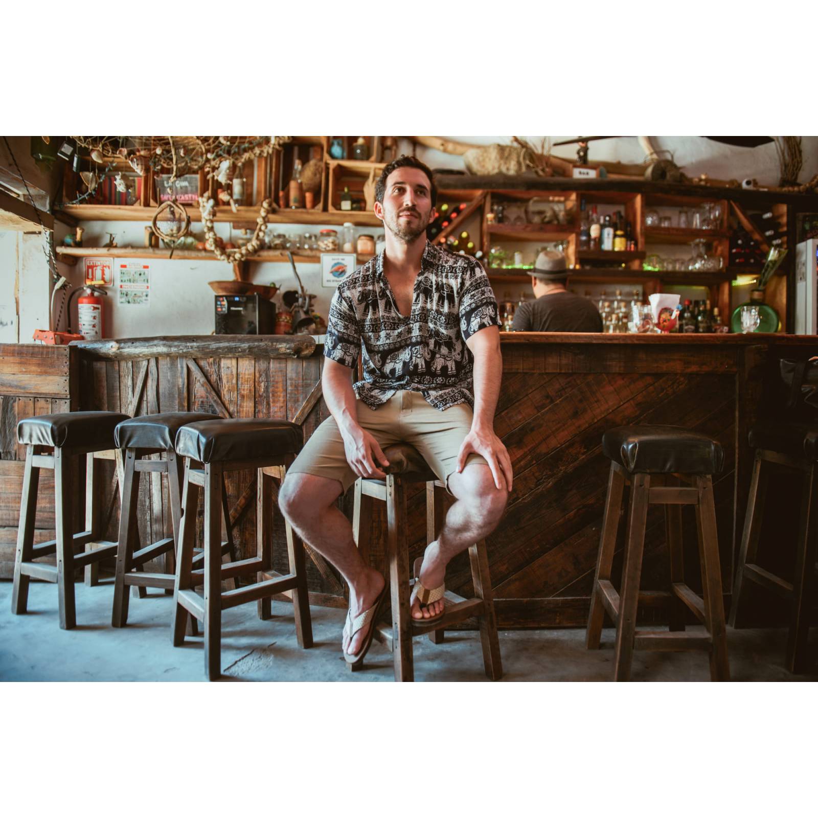 Sandalias Caribenas Tulum Nativo Hombre Casual Playa Pata Gallo Resistente Agua