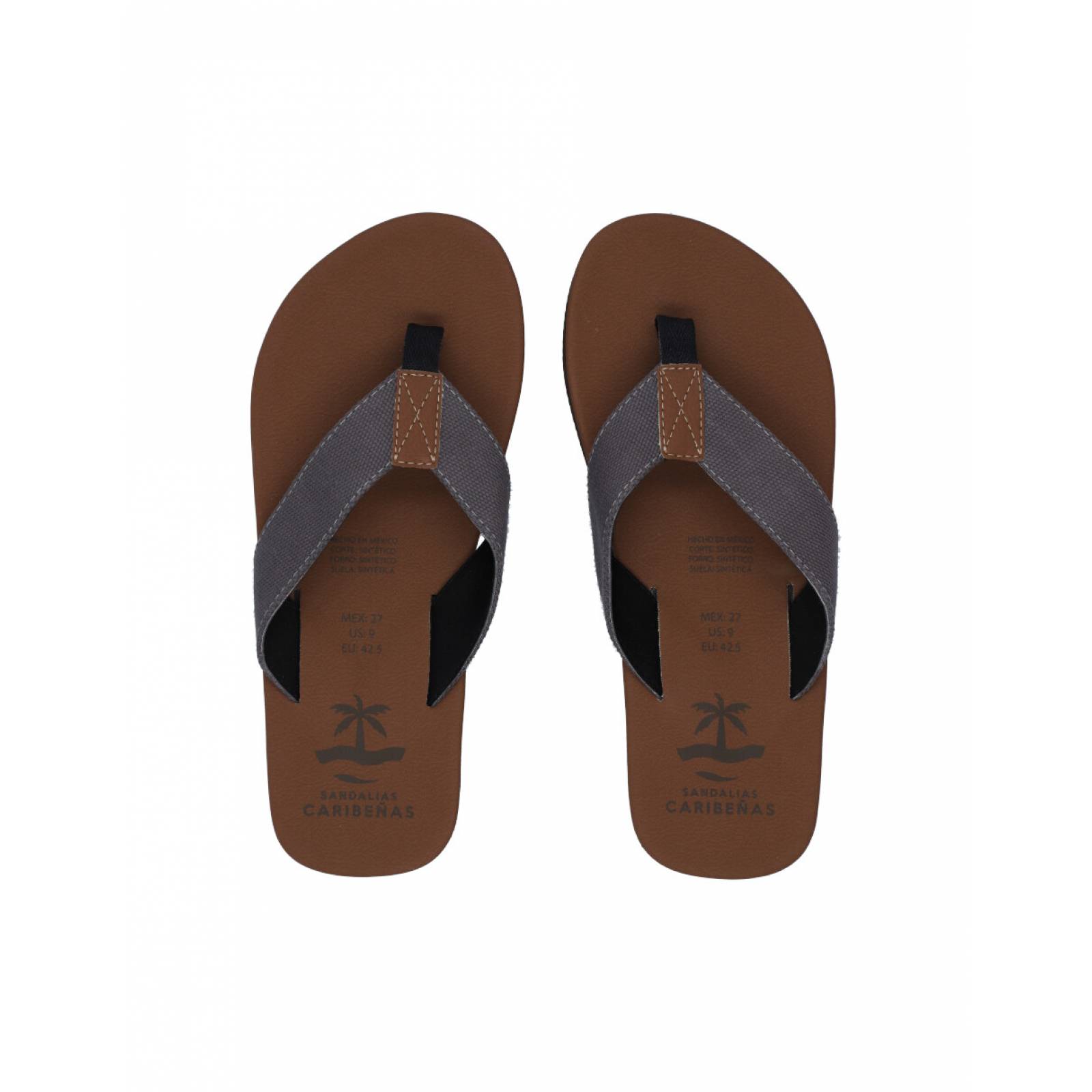 Sandalias Caribenas Tulum Cho Hombre Casual Playa Pata Gallo Resistente Agua
