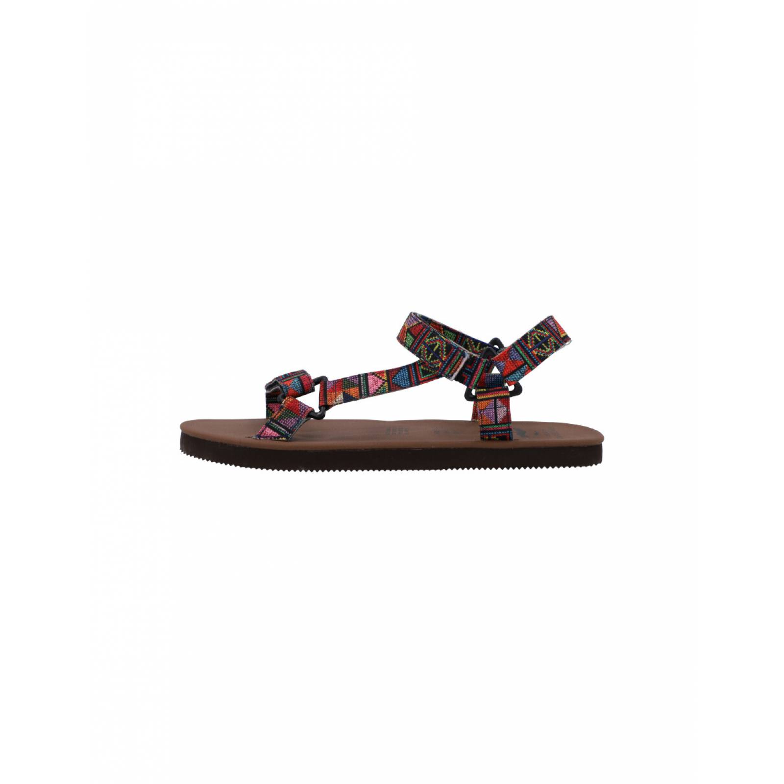 Sandalias Caribenas Paamul Cafe Unisex Casual Playa Huarache Velcro Resistente Agua