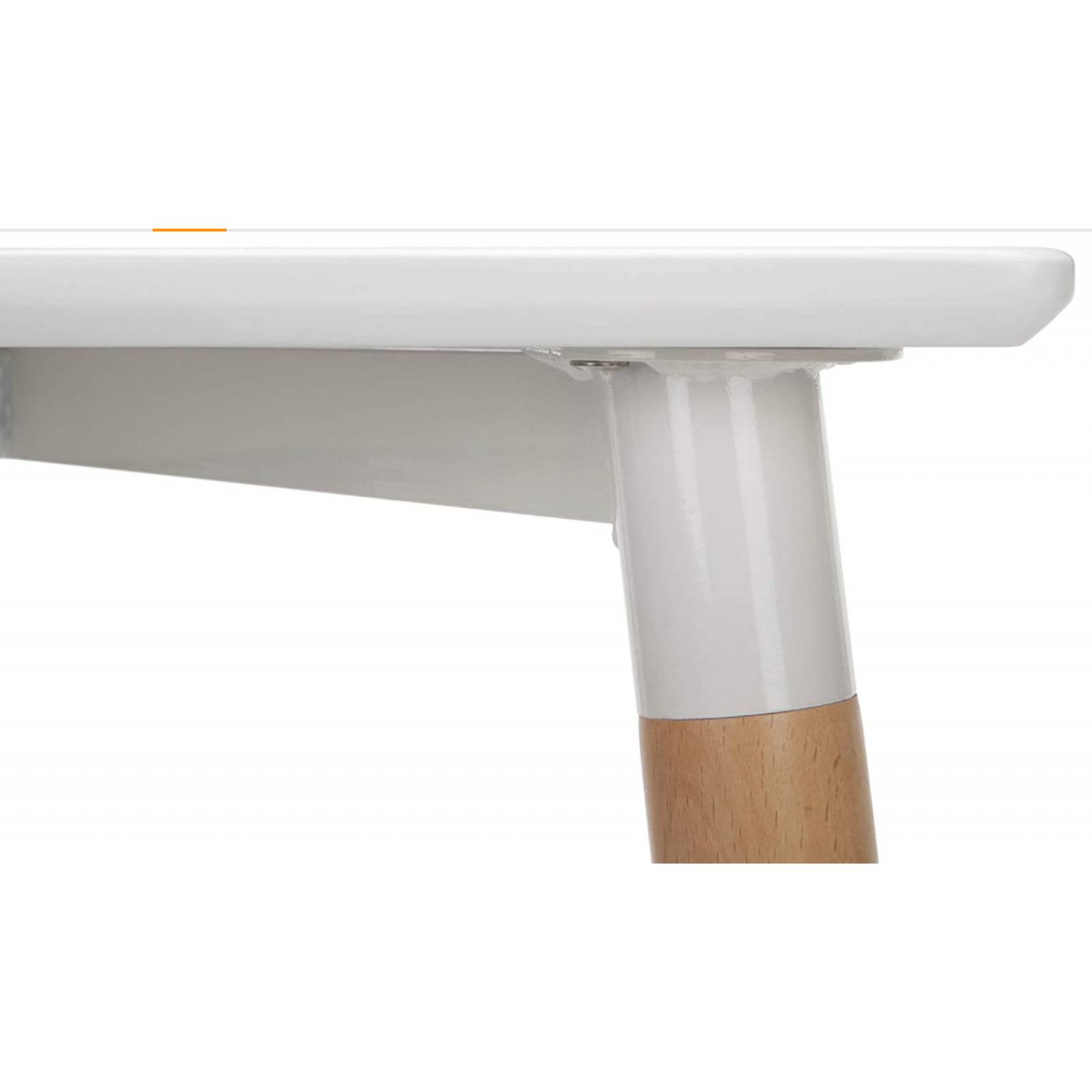 Mesa de comedor cuadrada, estilo Eames. Diseño Moderno y minimalista blanca 