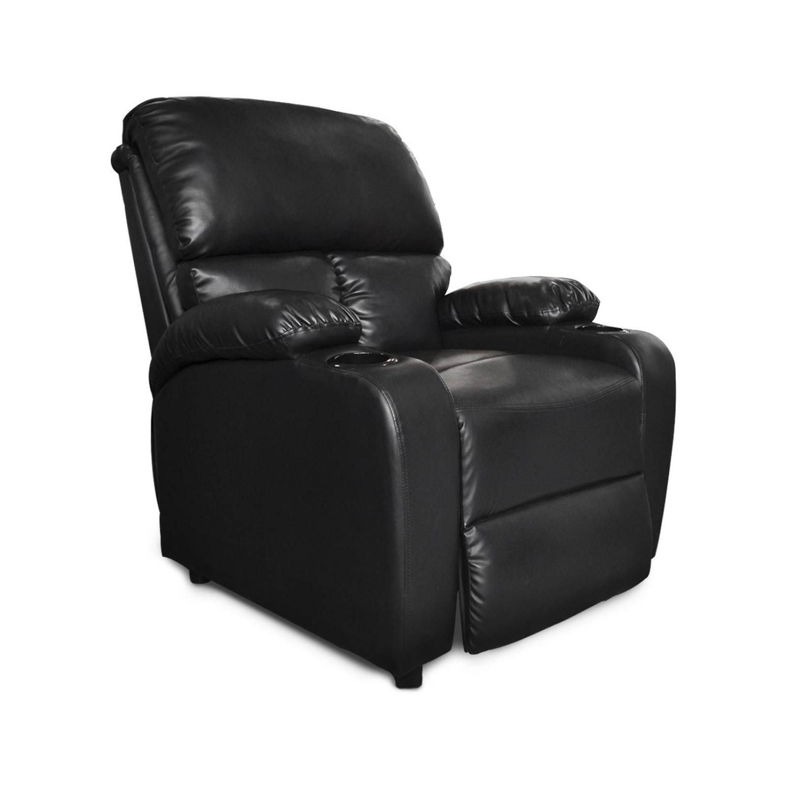 Sillon Reposet Reclinable Individual Tapizado Negro