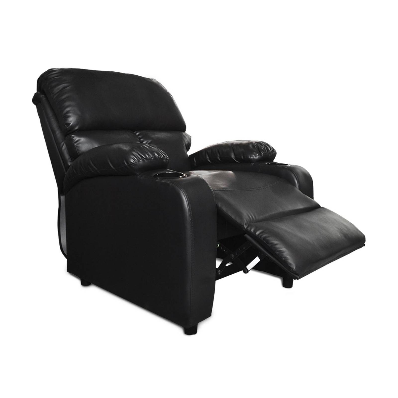 Sillon Reposet Reclinable Individual Tapizado Negro
