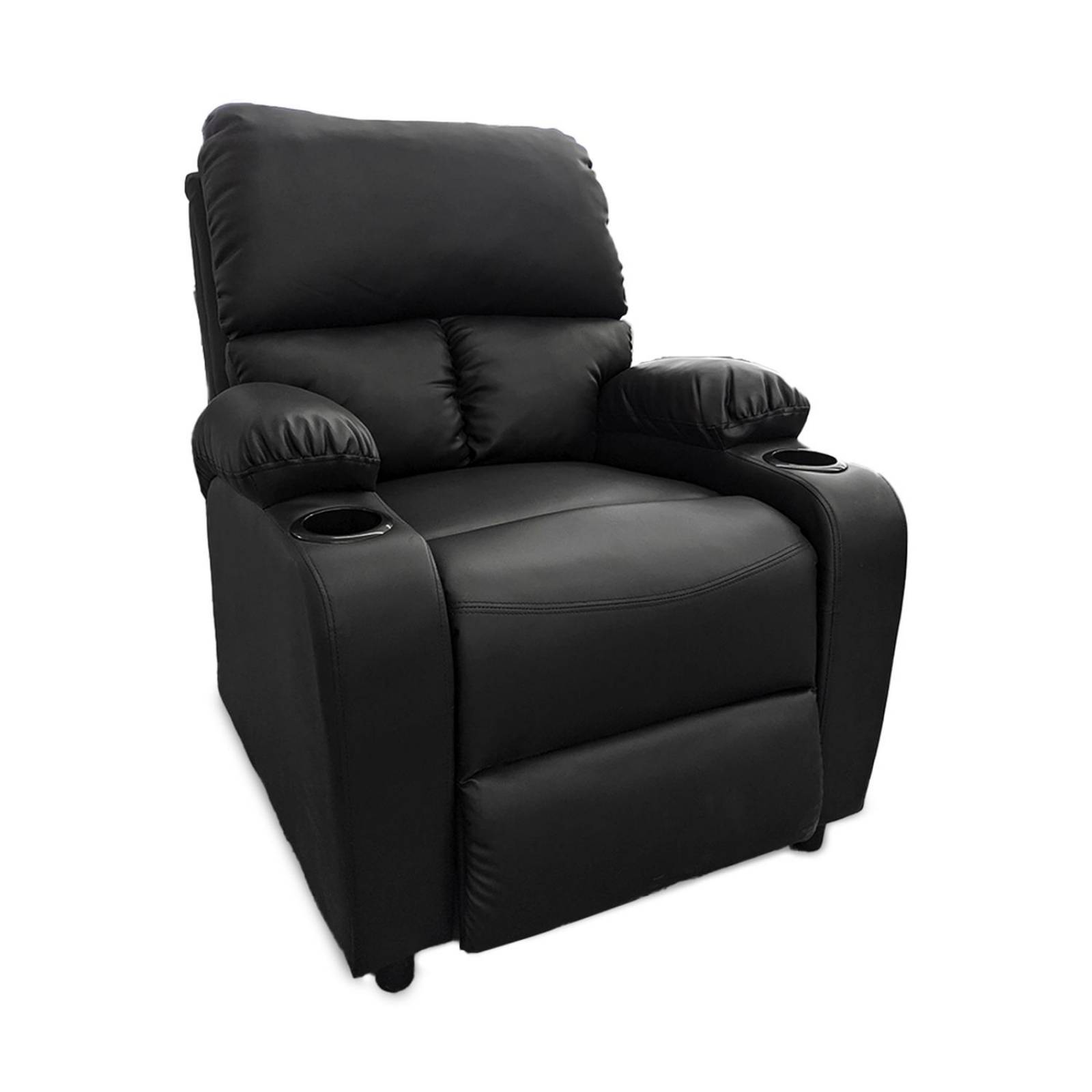 Sillon Reposet Reclinable Individual Tapizado Negro