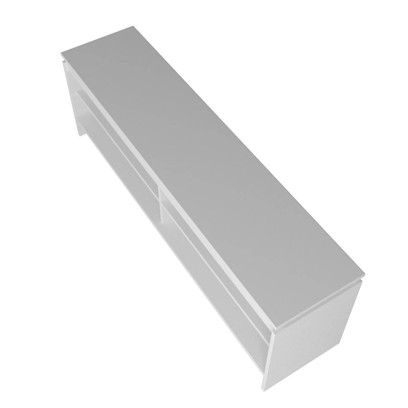 Mueble Mesa de TV con 4 Estantes, Estilo Moderno, de Madera Blanco