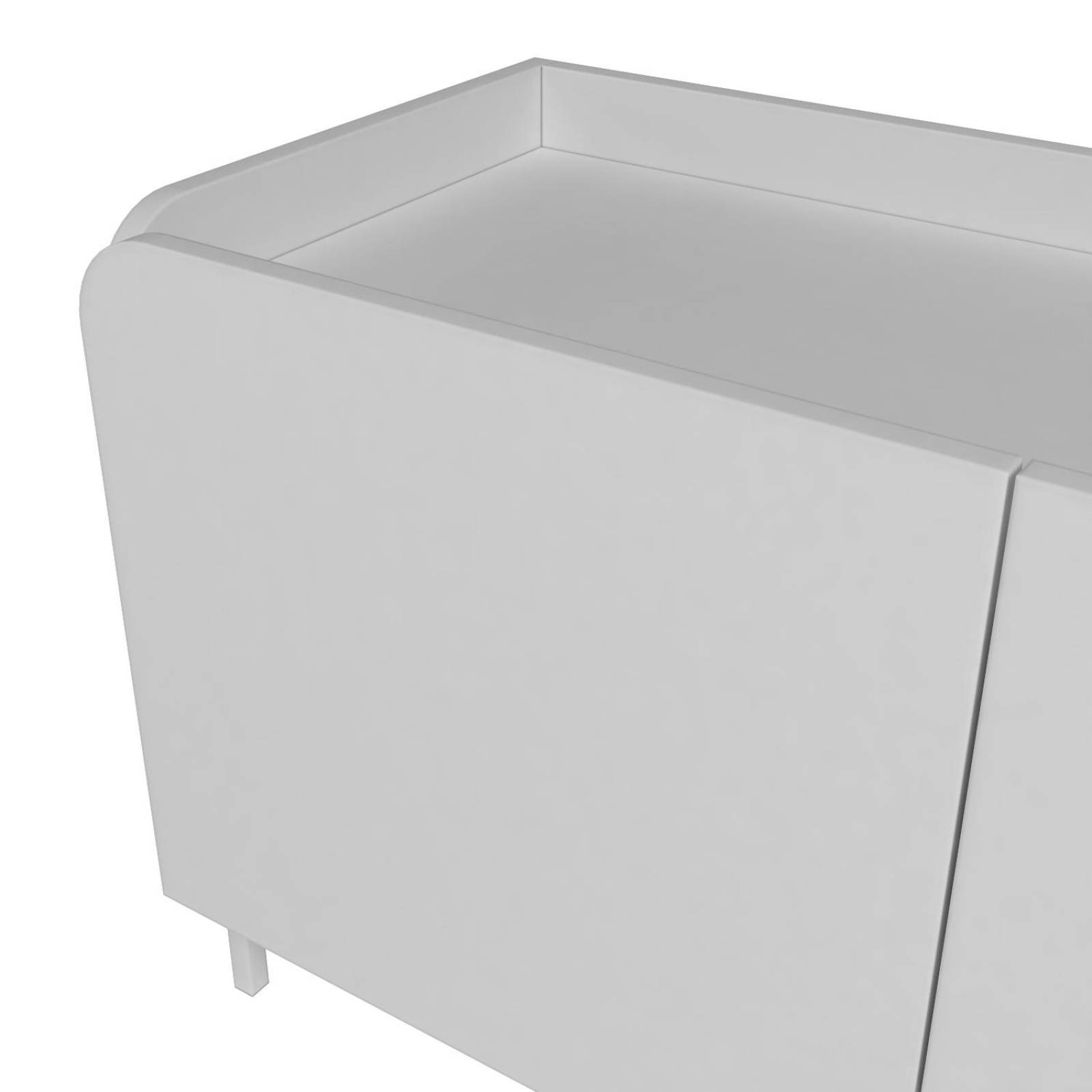 Mueble Mesa de TV Diseño Moderno, Rack de TV con Puertas Blanco