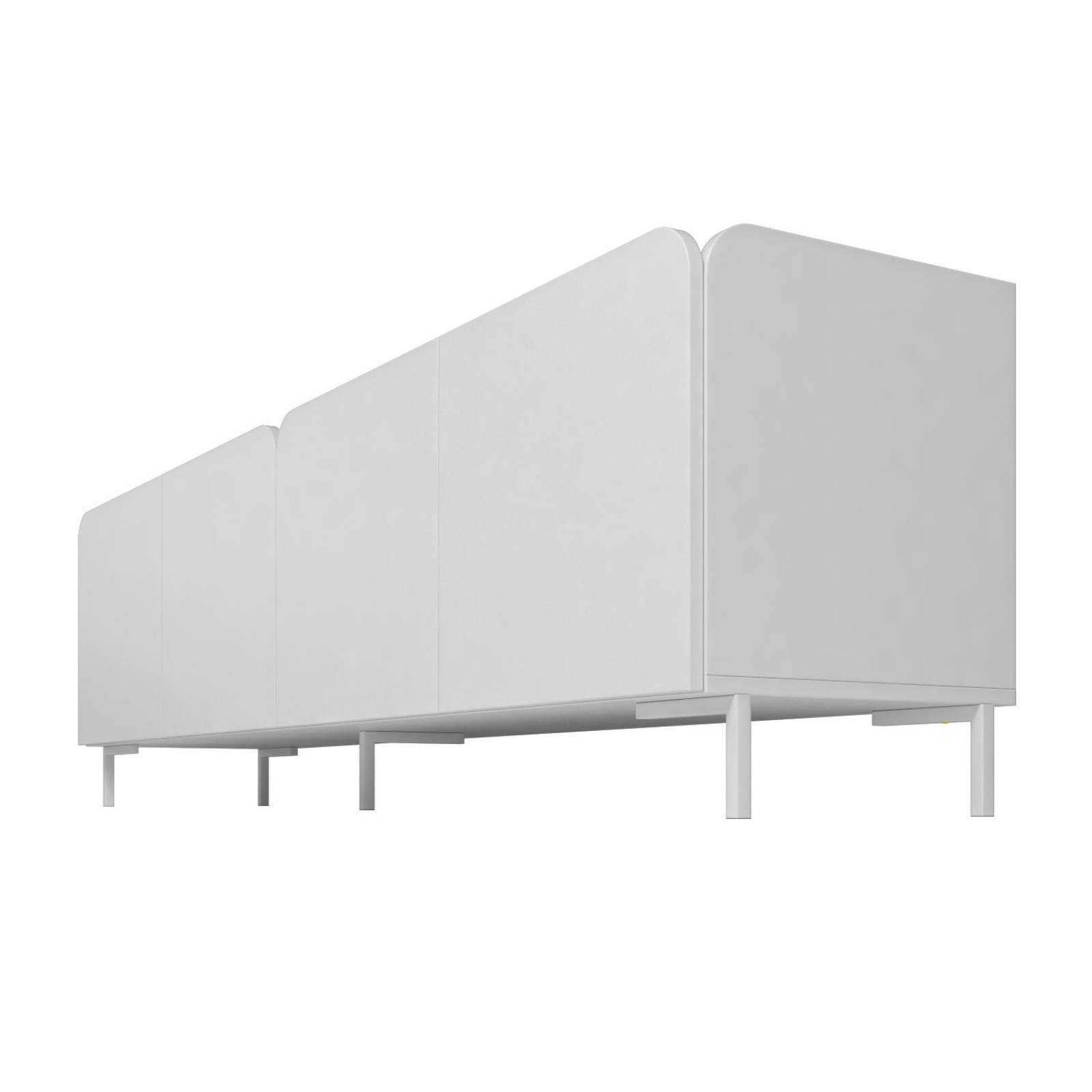 Mueble Mesa de TV Diseño Moderno, Rack de TV con Puertas Blanco