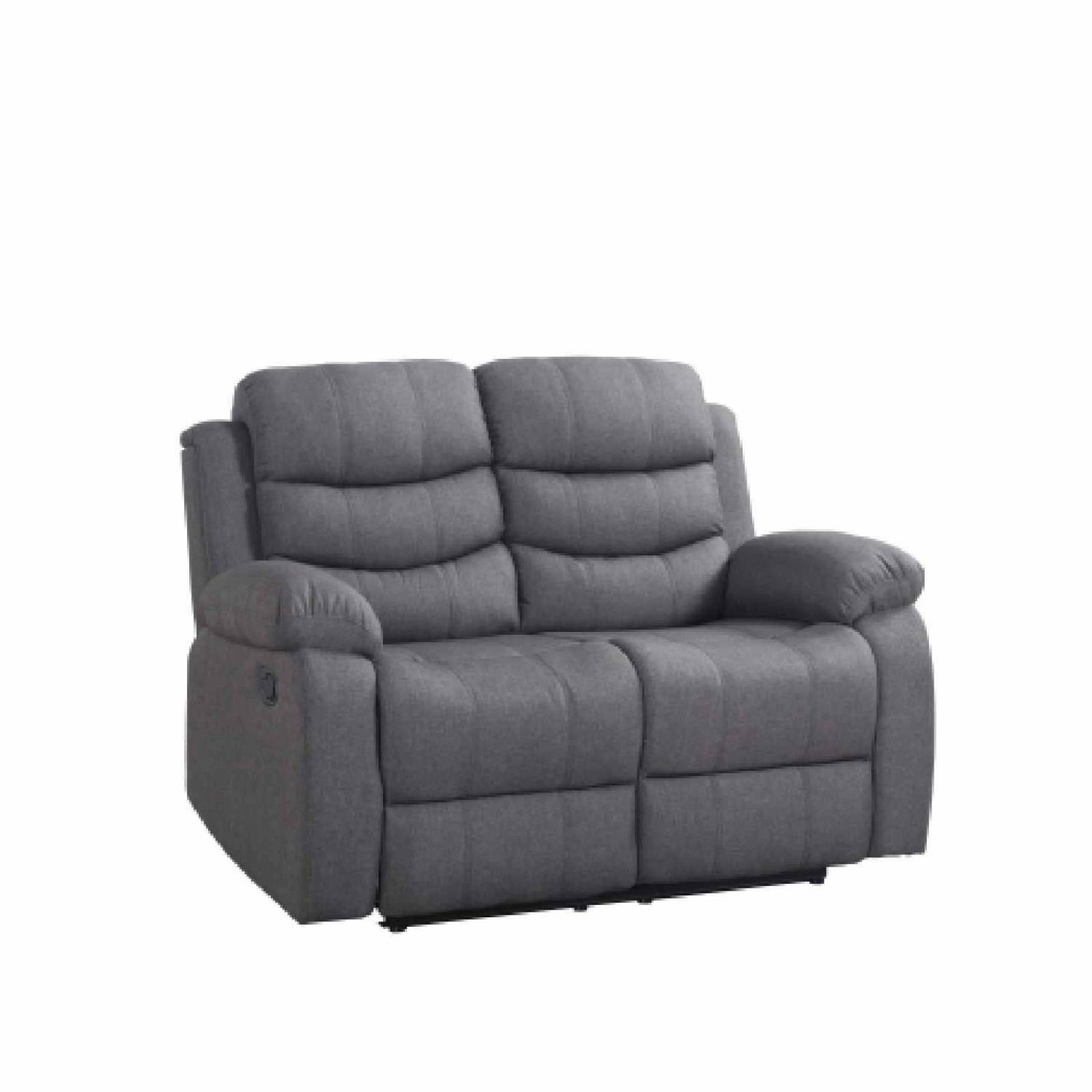 Sillon Reposet Reclinable 2 Cuerpos Tapizado Gris oscuro