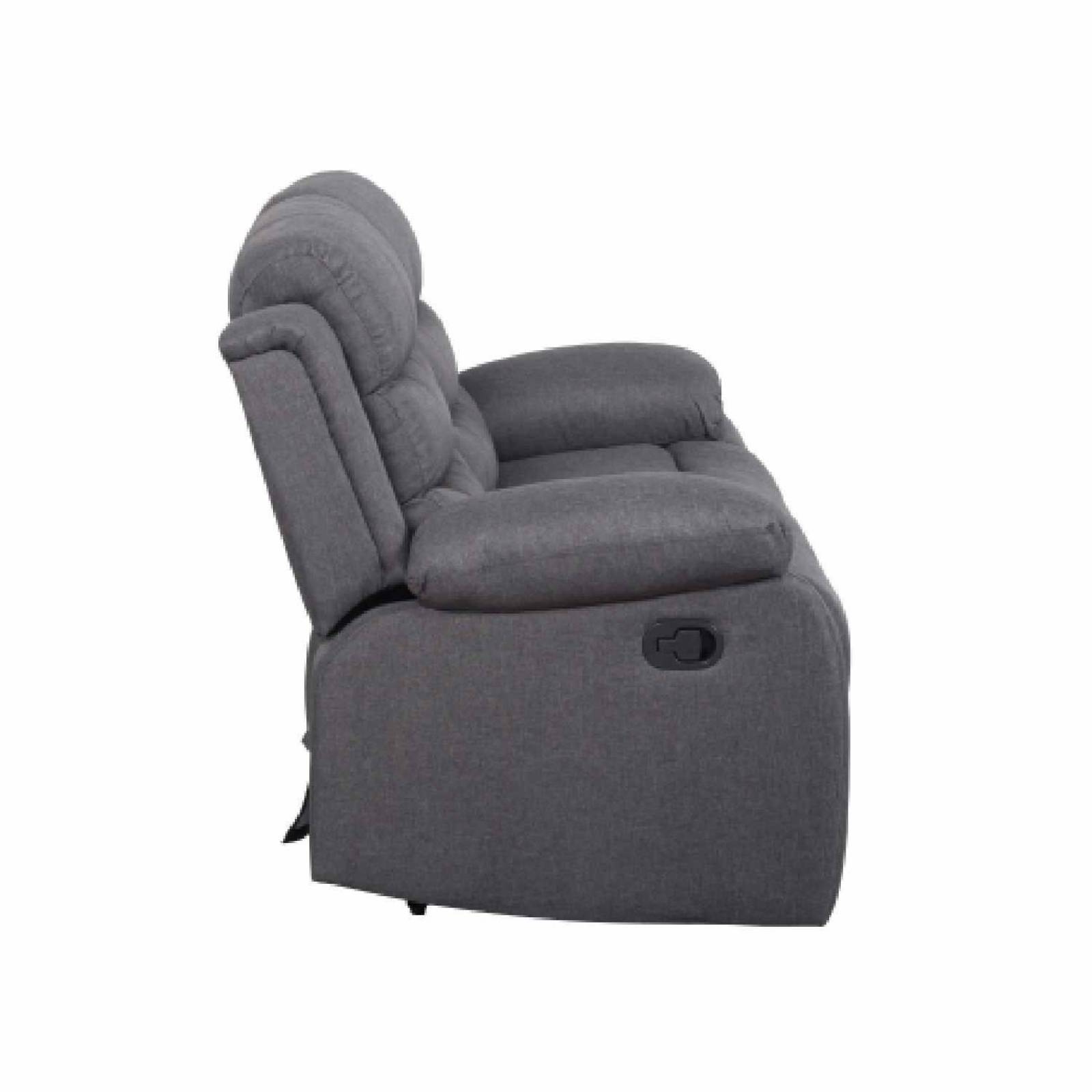 Sillon Reposet Reclinable 2 Cuerpos Tapizado Gris oscuro
