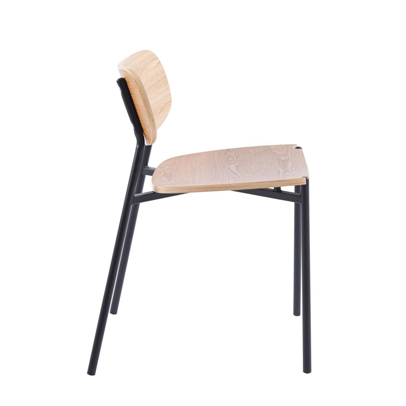 Set de 4 Sillas de Comedor de Madera estilo Moderno