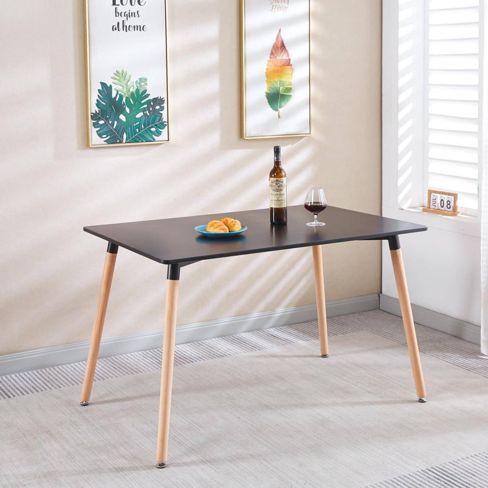 MESA PARA COMEDOR RECTANGULAR EAMES NORDICA