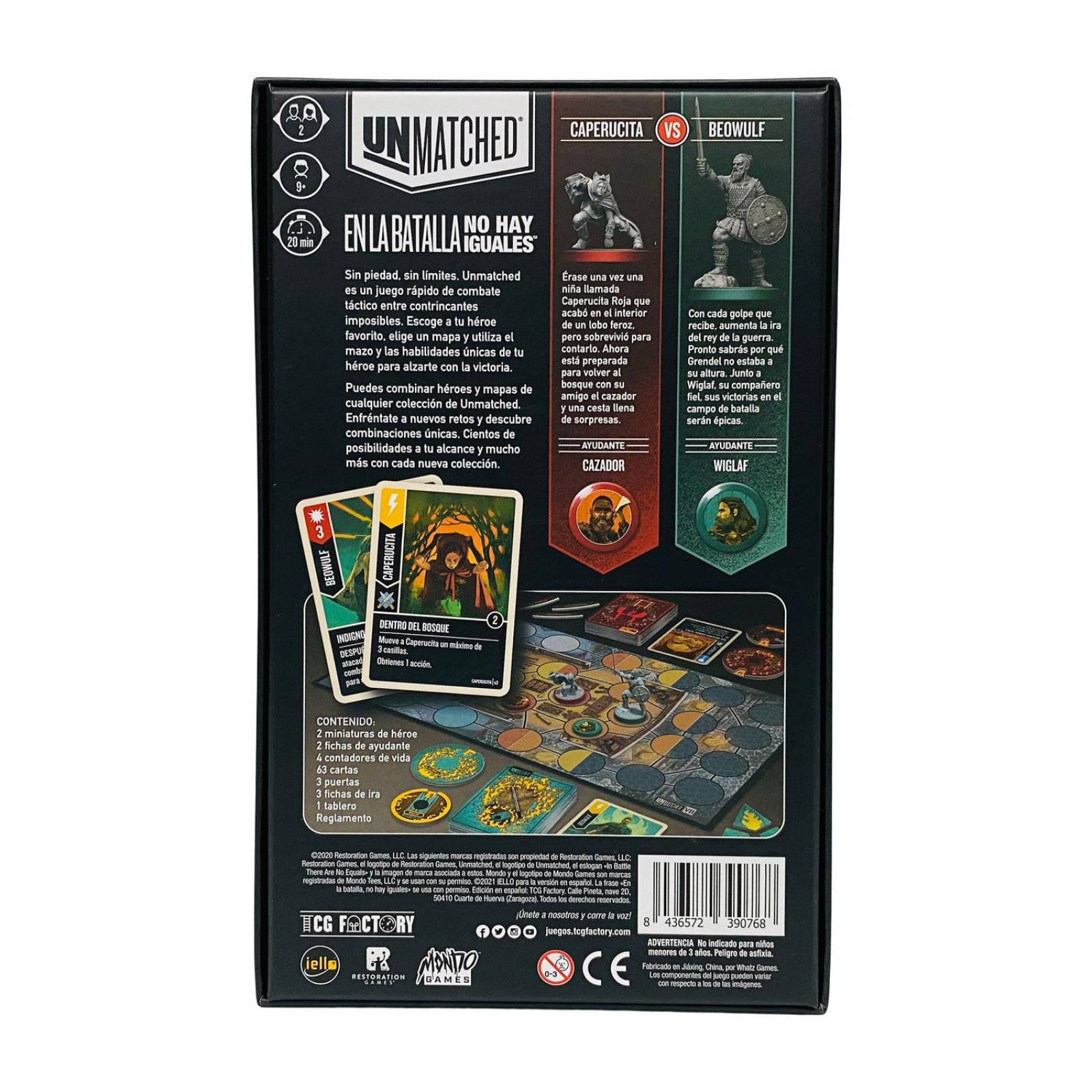 Unmatched Caperucita Roja Vs Beowulf en español de TCG Factory