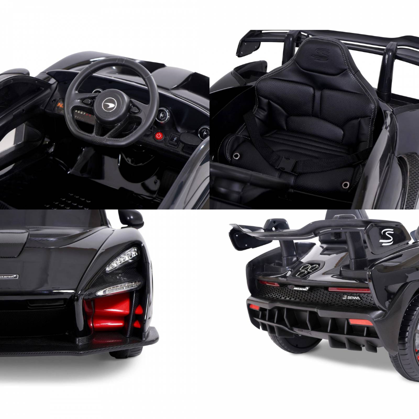 McLaren Senna Ride-on Car - Black 12v