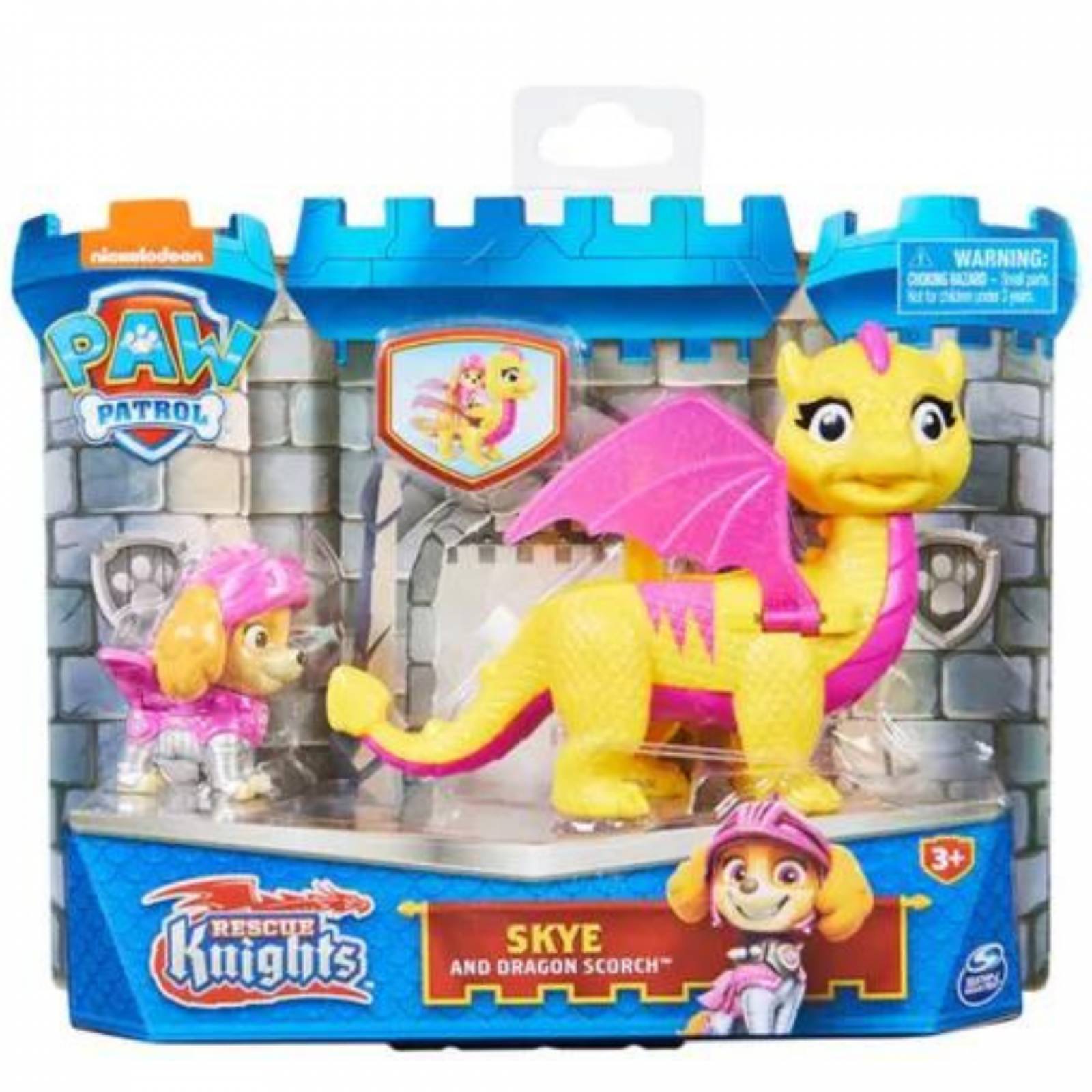 Paw Patrol Rescue Knights Skye y su dragón Scorsh