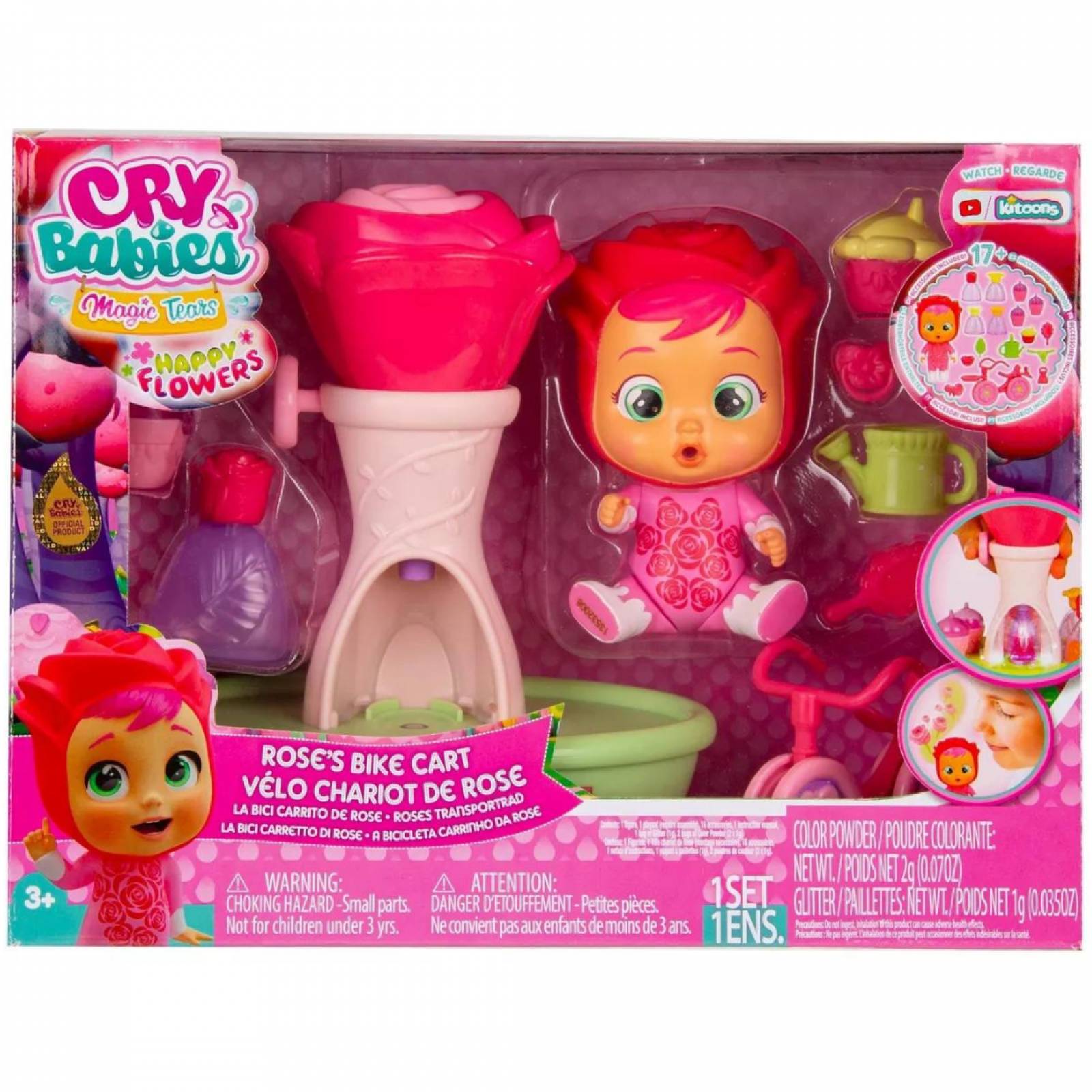Bebés Llorones Lágrimas Mágicas Happy Flowers Rose's Bike Cart