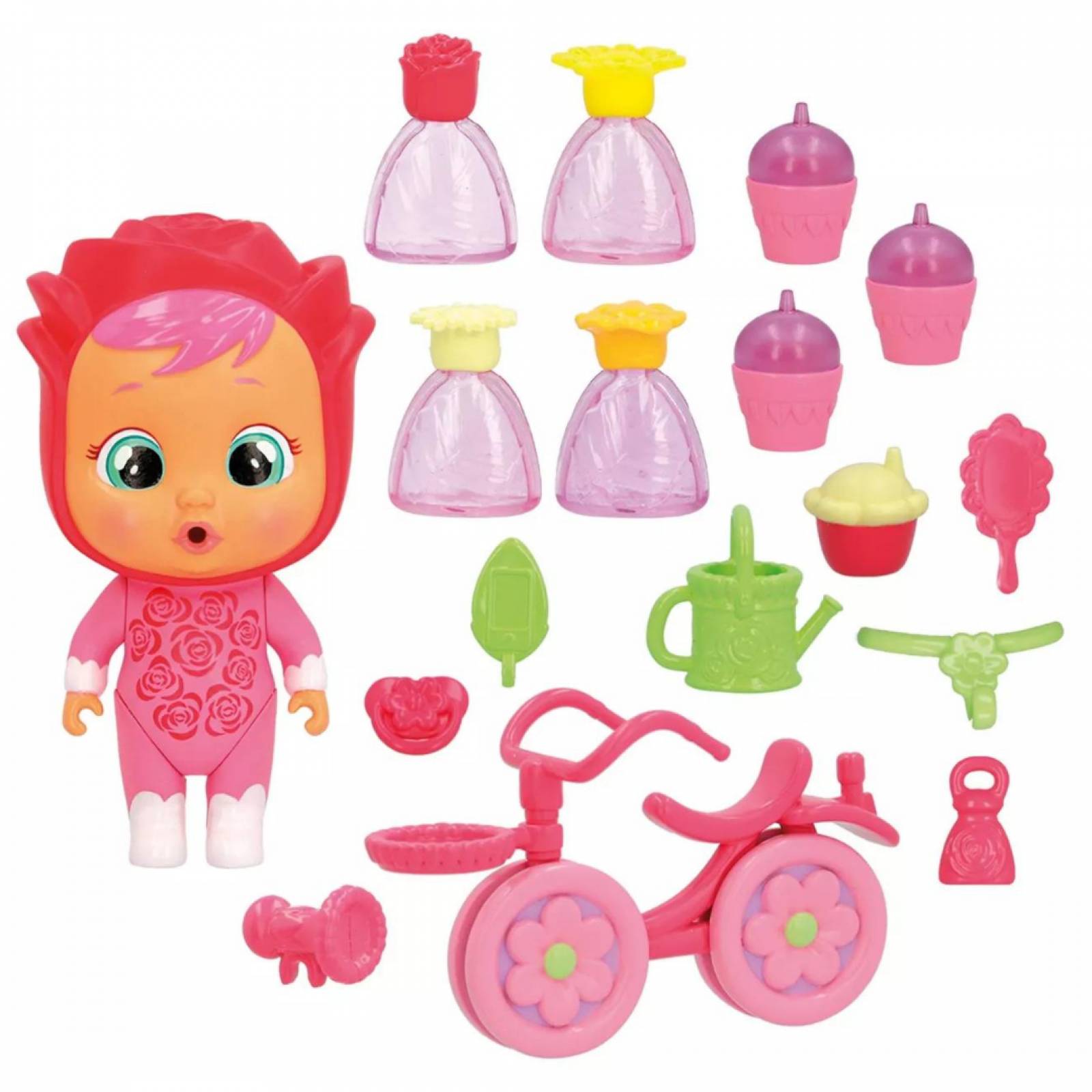 Bebés Llorones Lágrimas Mágicas Happy Flowers Rose's Bike Cart