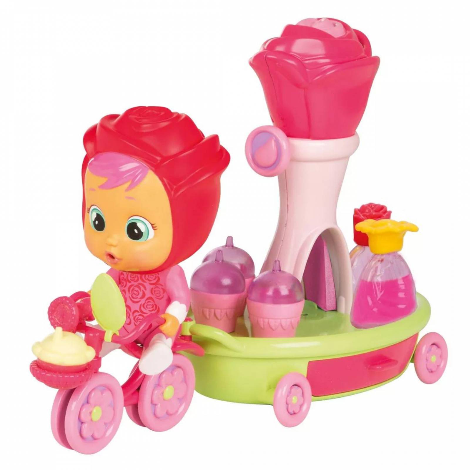 Bebés Llorones Lágrimas Mágicas Happy Flowers Rose's Bike Cart