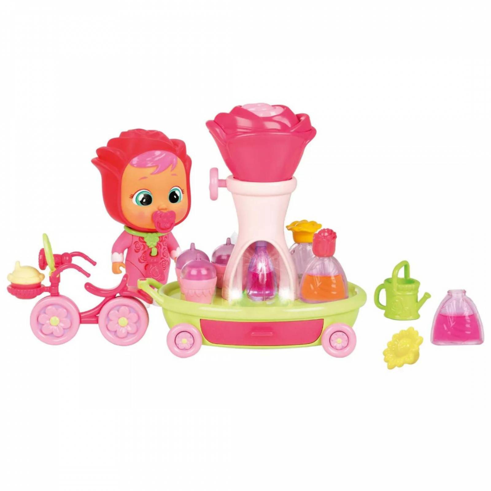 Bebés Llorones Lágrimas Mágicas Happy Flowers Rose's Bike Cart